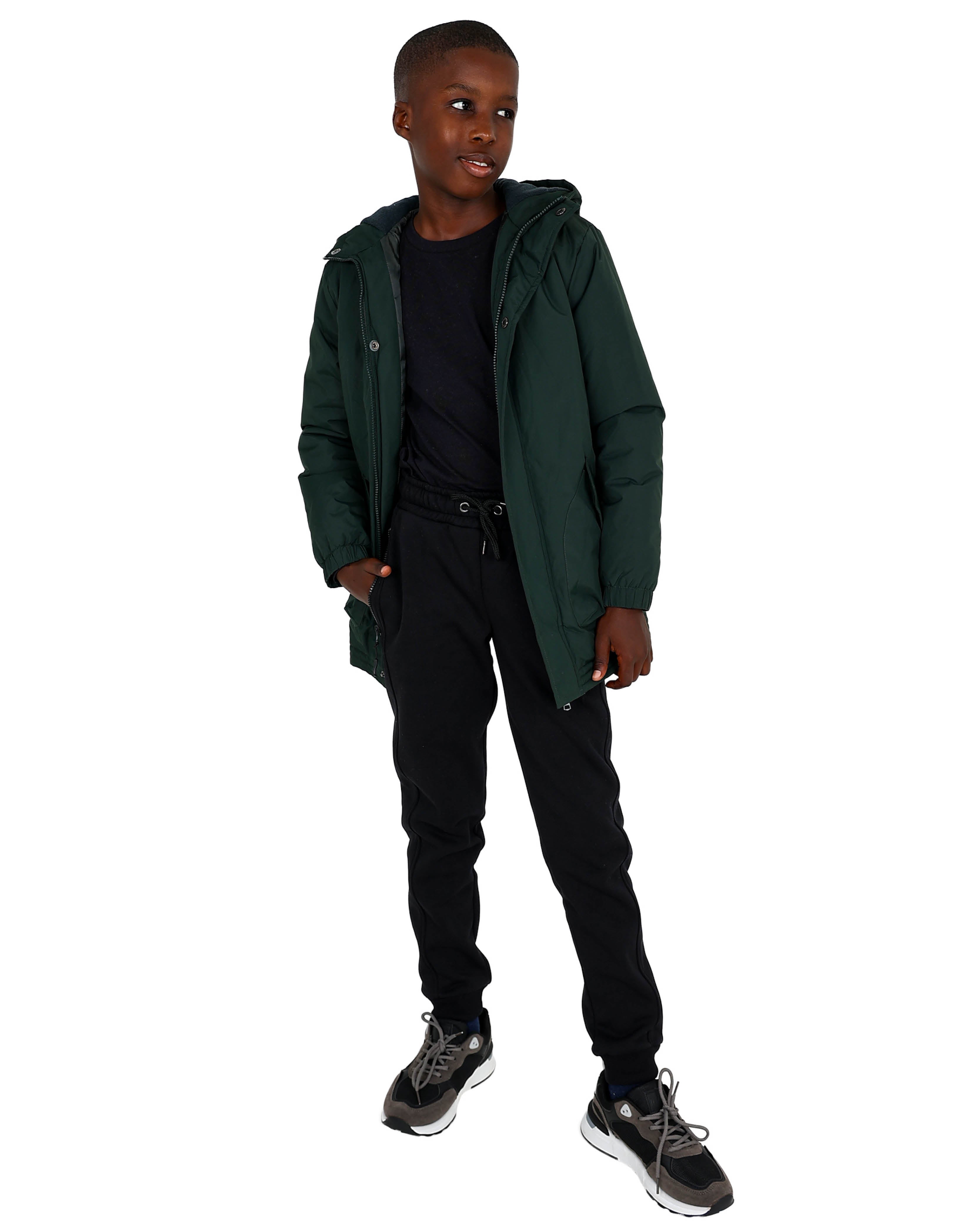 Black Active Jogger With Zipped Pockets