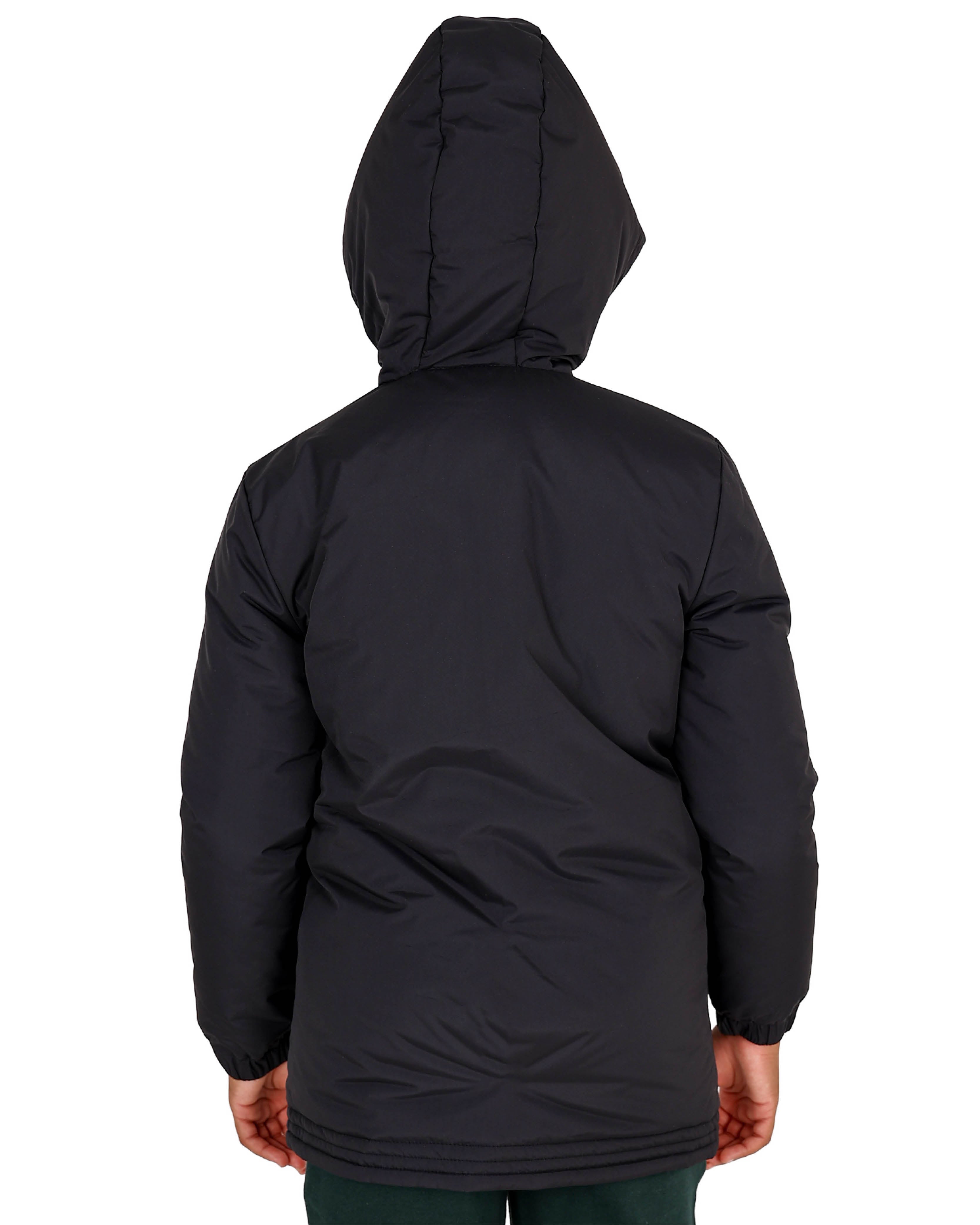 Black Hooded Parka Jacket