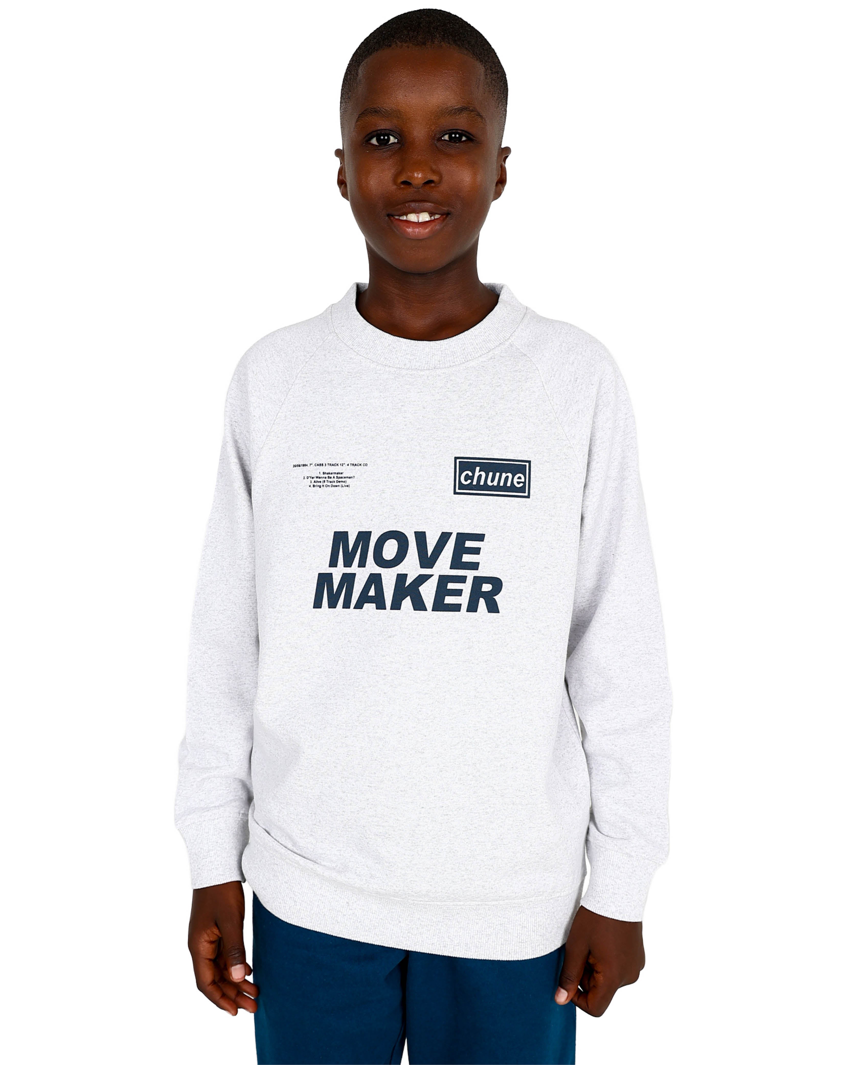 Long Sleeve Grey Move Maker Graphic Sweatshirt