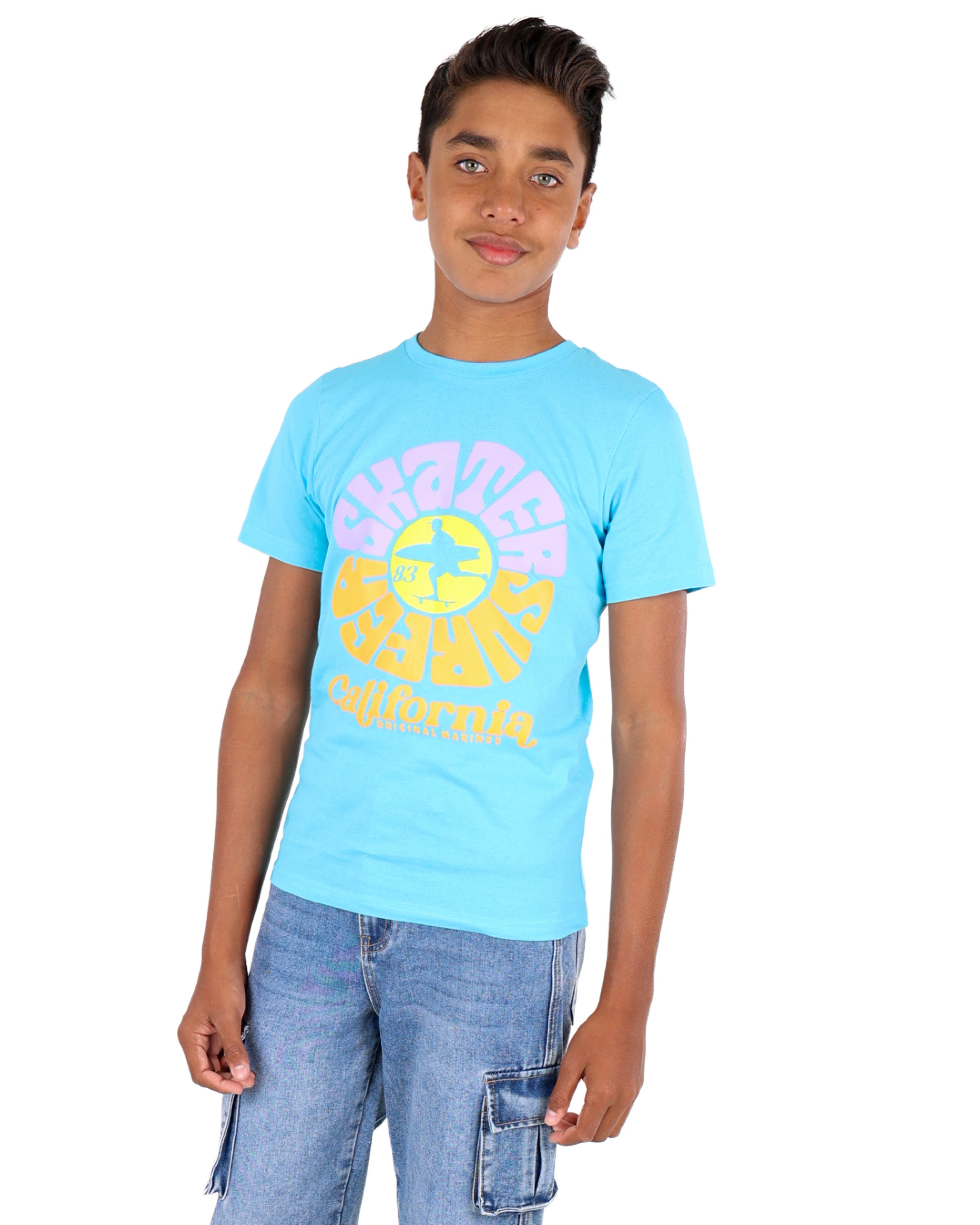 Skater Surfer Short Sleeve Graphic T-Shirt