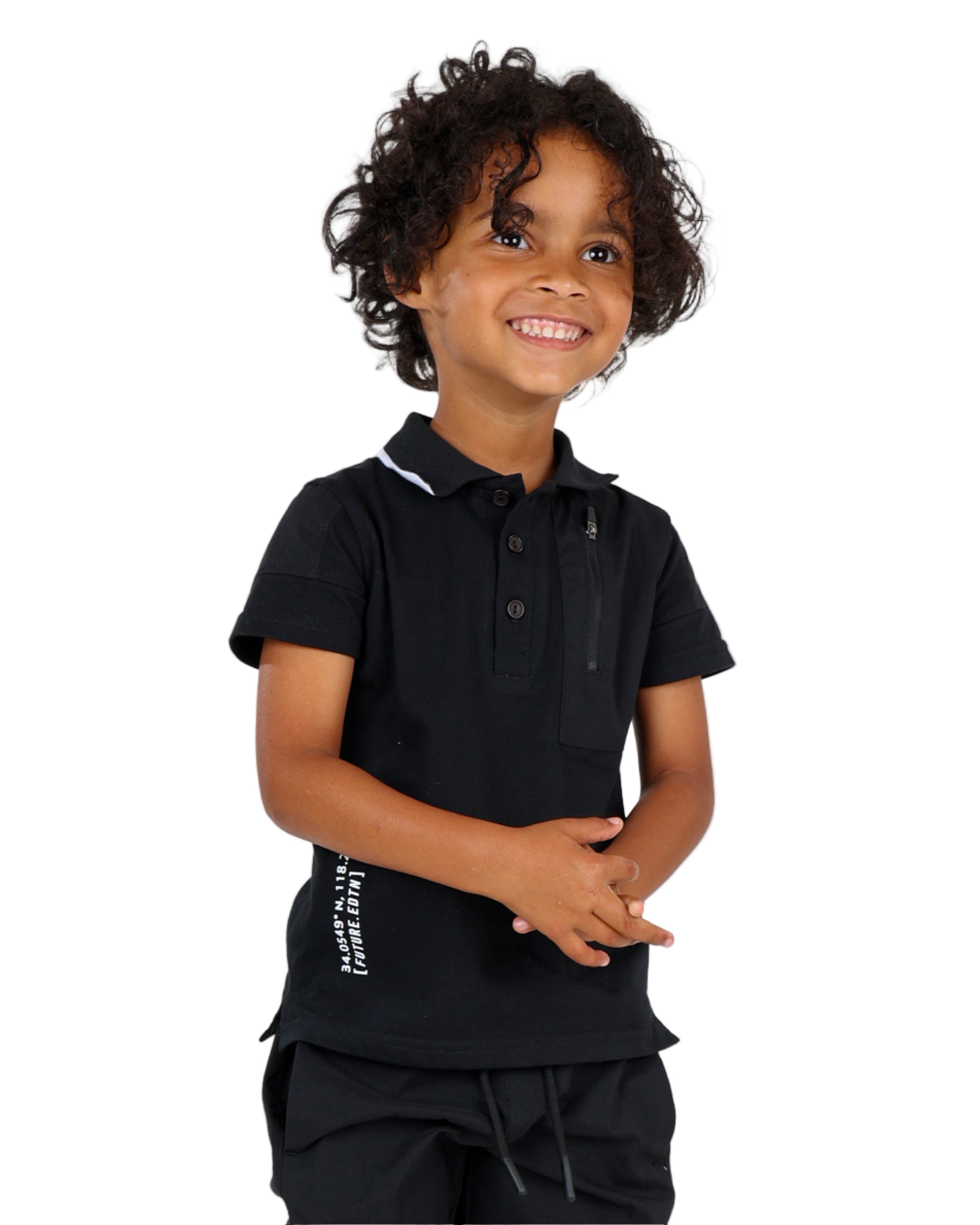 Short Sleeve Zip Detail Golfer