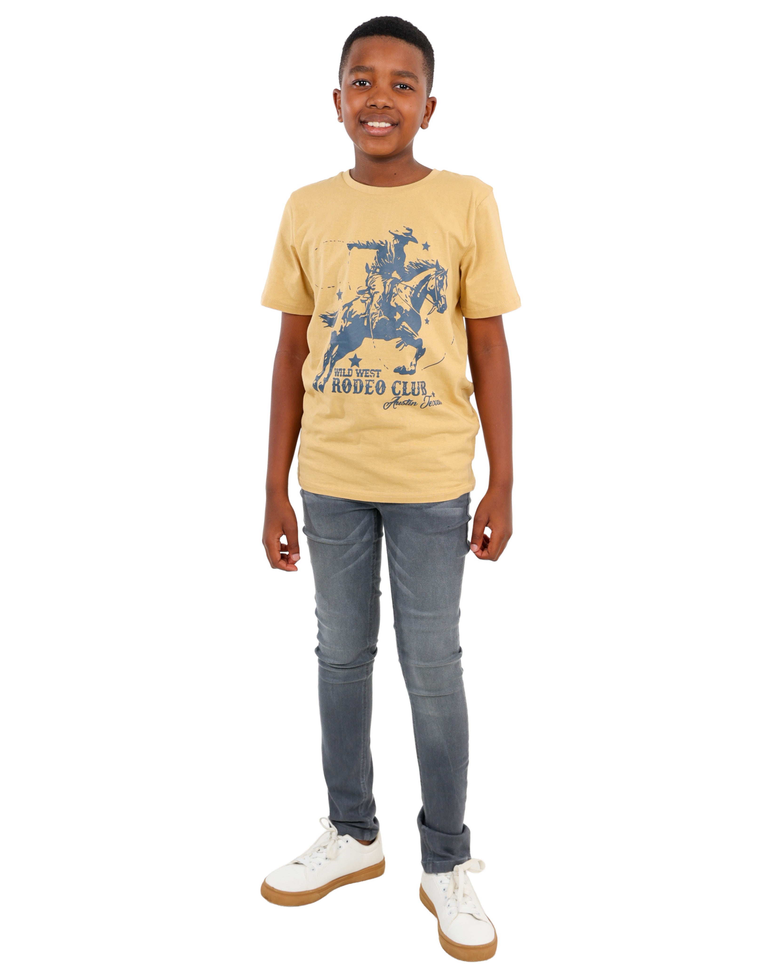 Short Sleeve "Rodeo Club" Graphic Print T-Shirt