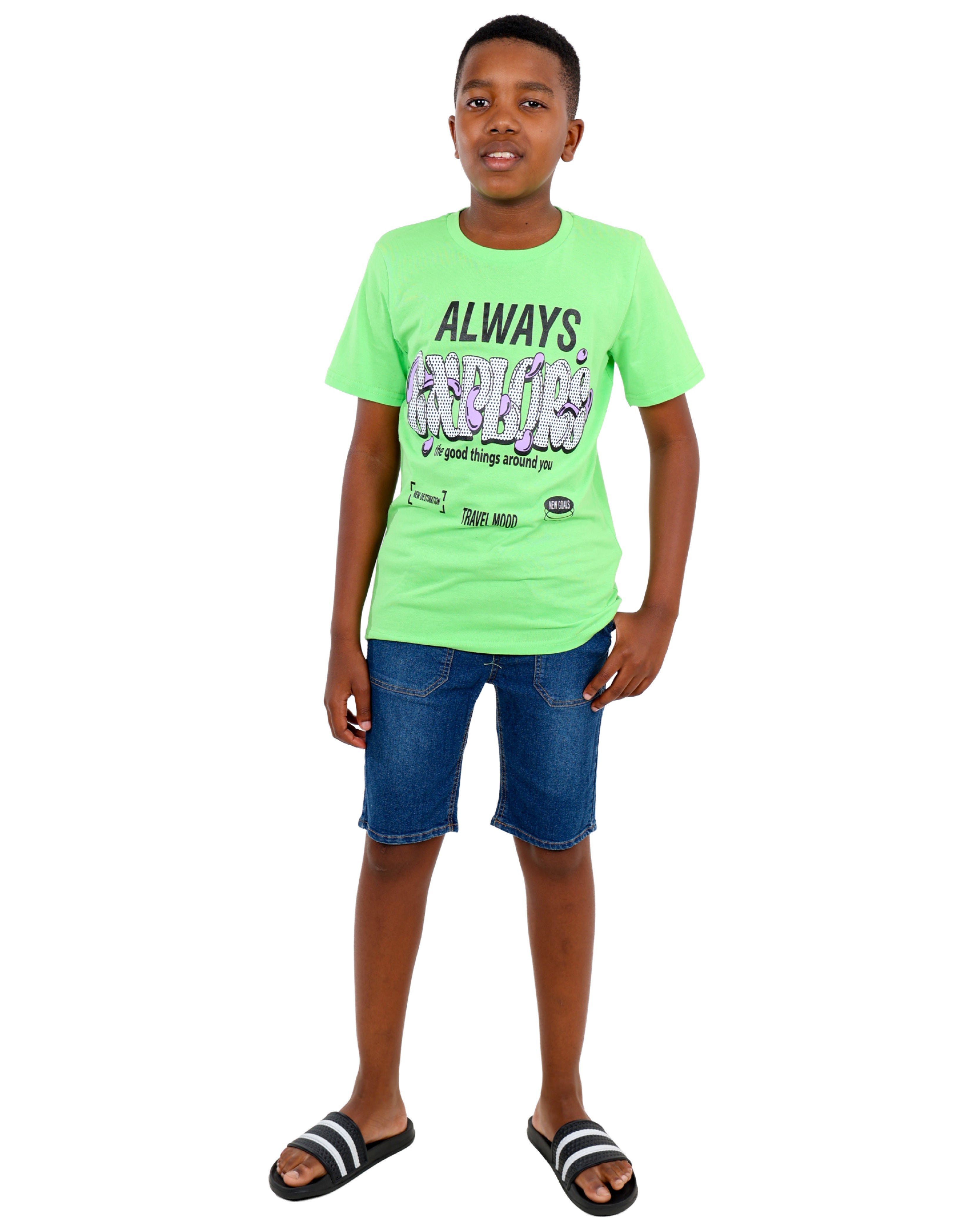 Short Sleeve "Always Explore" Graphic T-Shirt