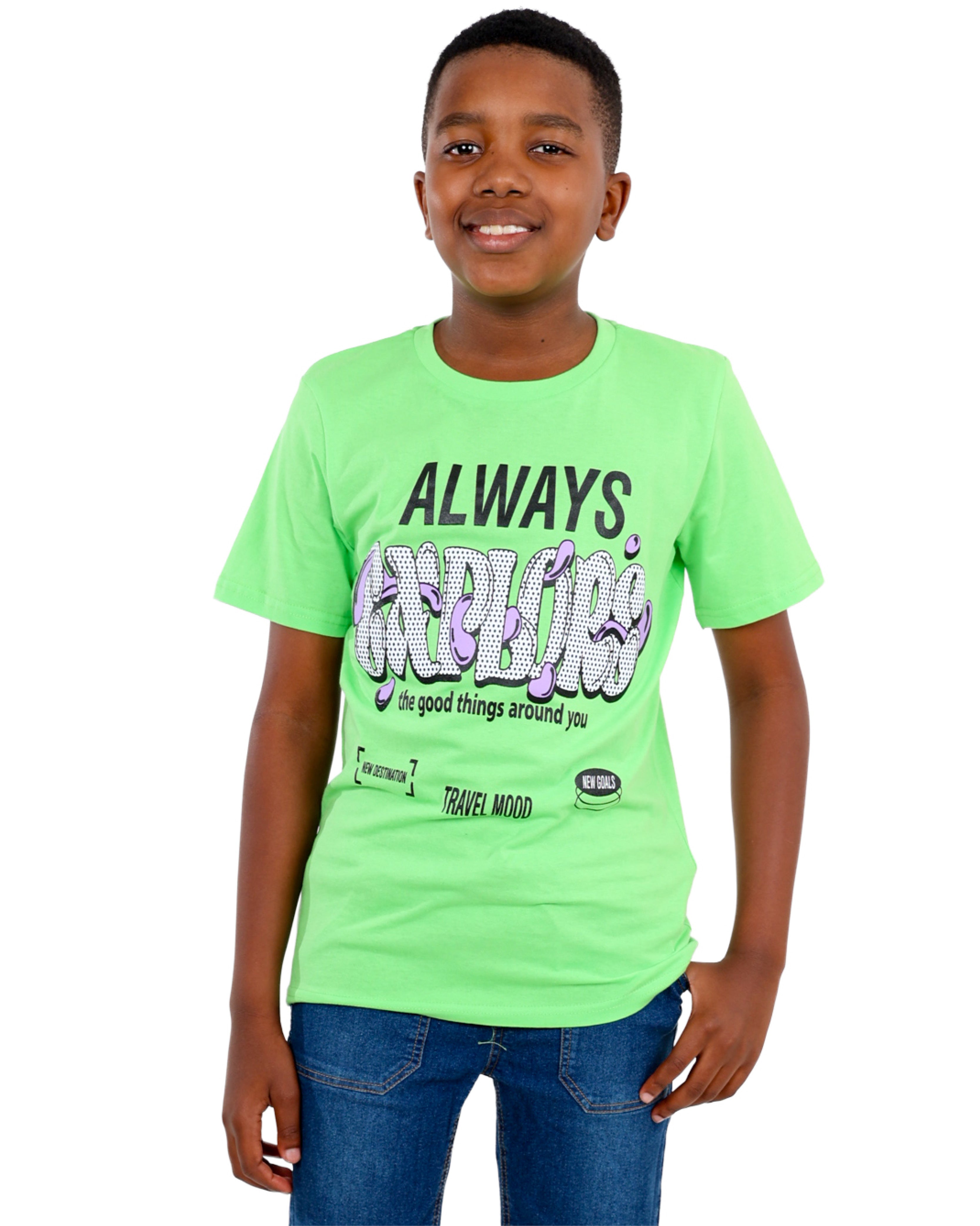 Short Sleeve "Always Explore" Graphic T-Shirt