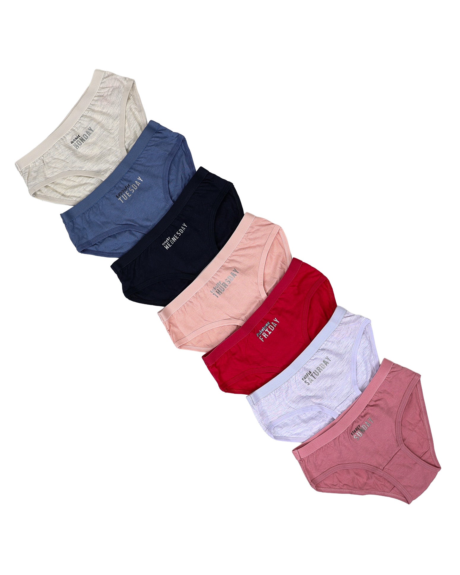 7 Pack Monday to Sunday Bikini Panties