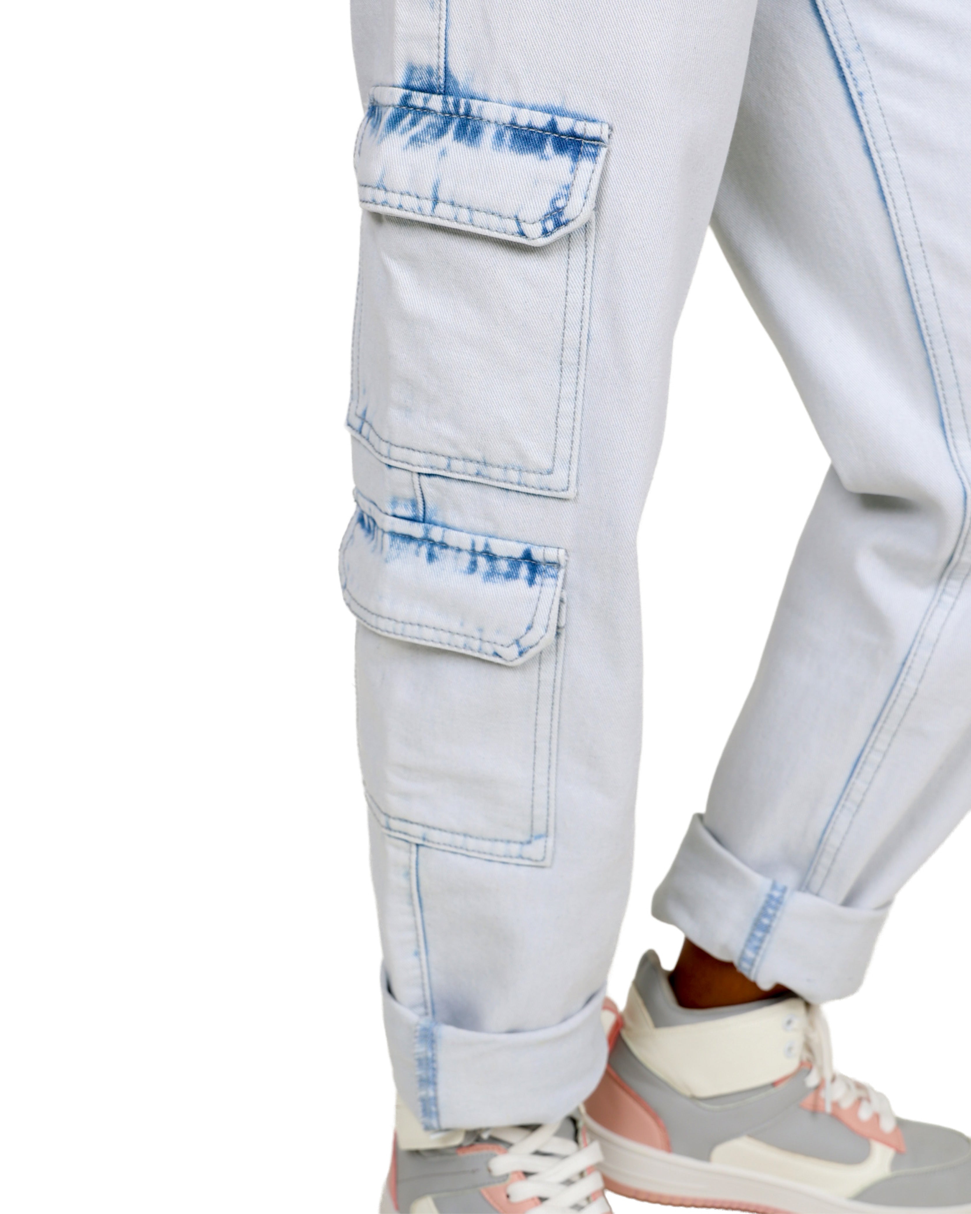 Light Blue Cargo Jeans