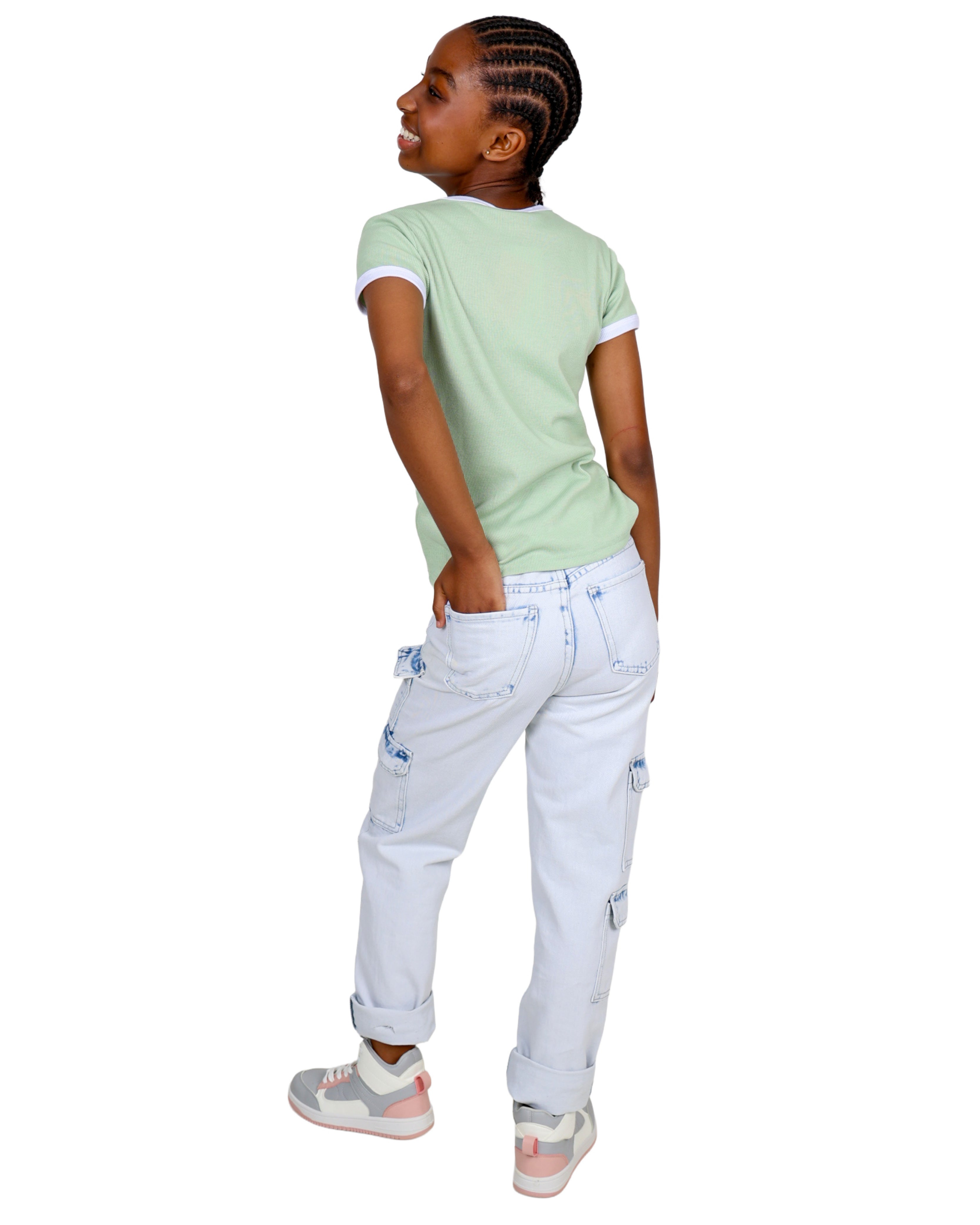 Light Blue Cargo Jeans