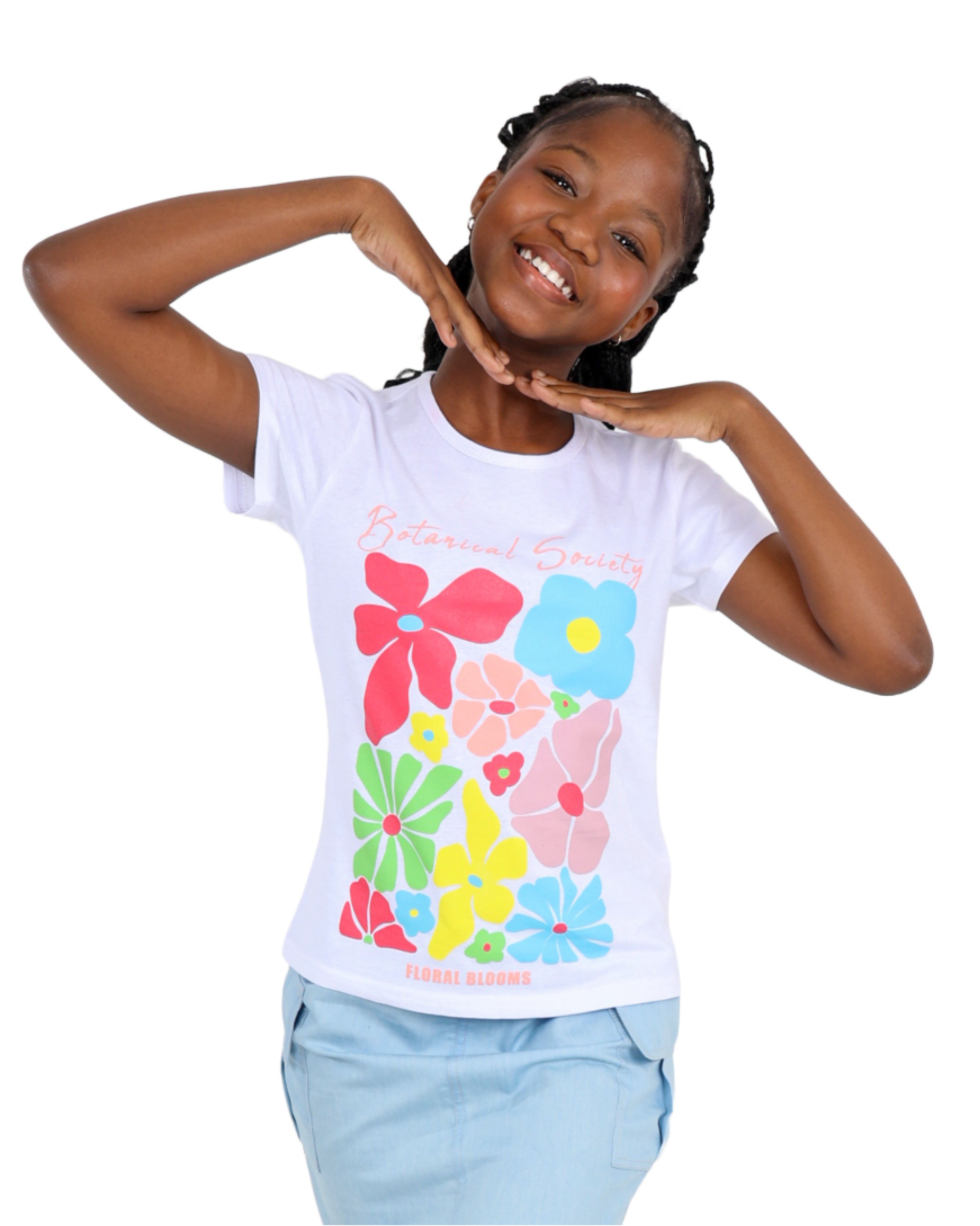 Short Sleeve Cotton Botanical Graphic T-Shirt