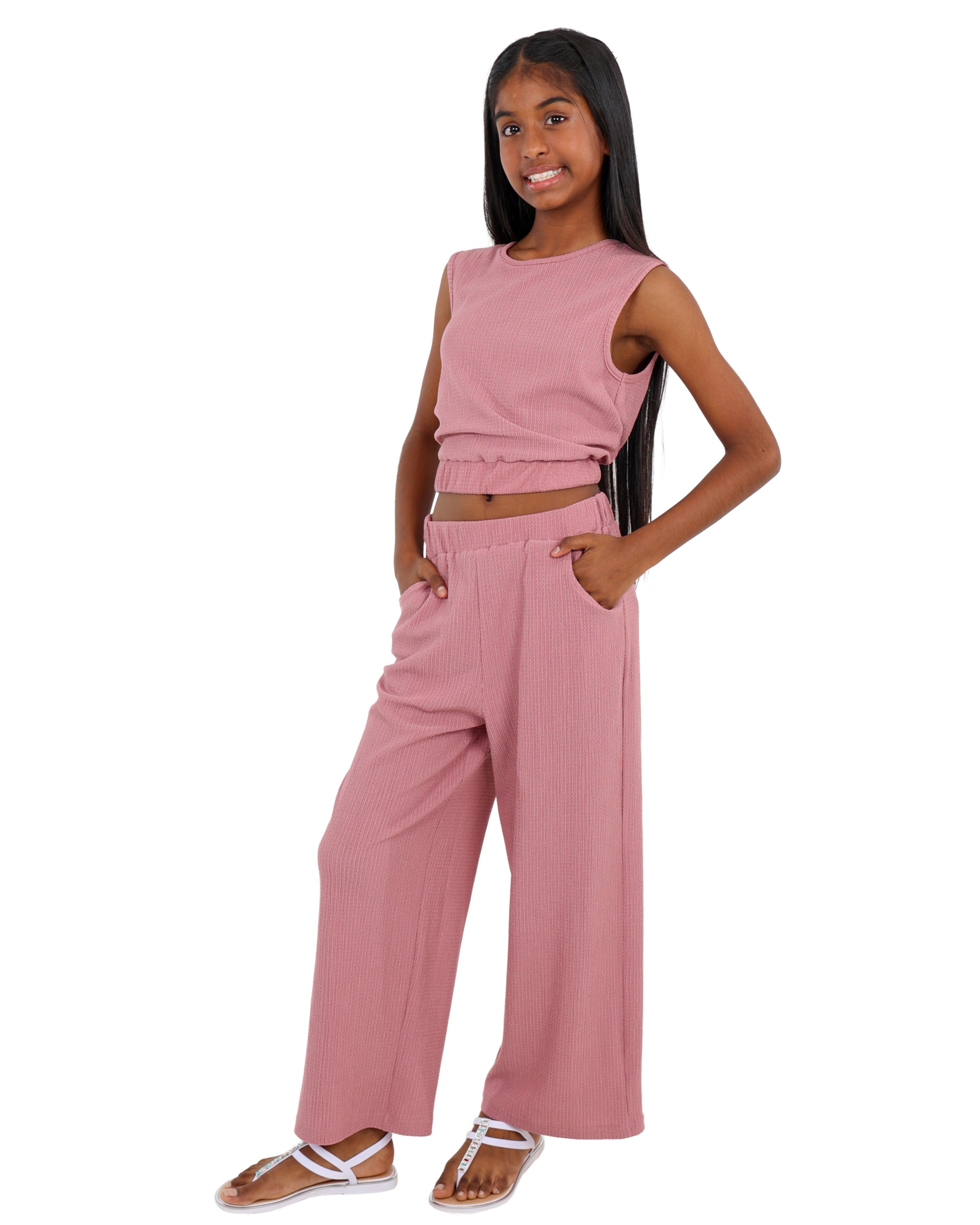 Open Back Bow Detail Sleeveless Crop Top