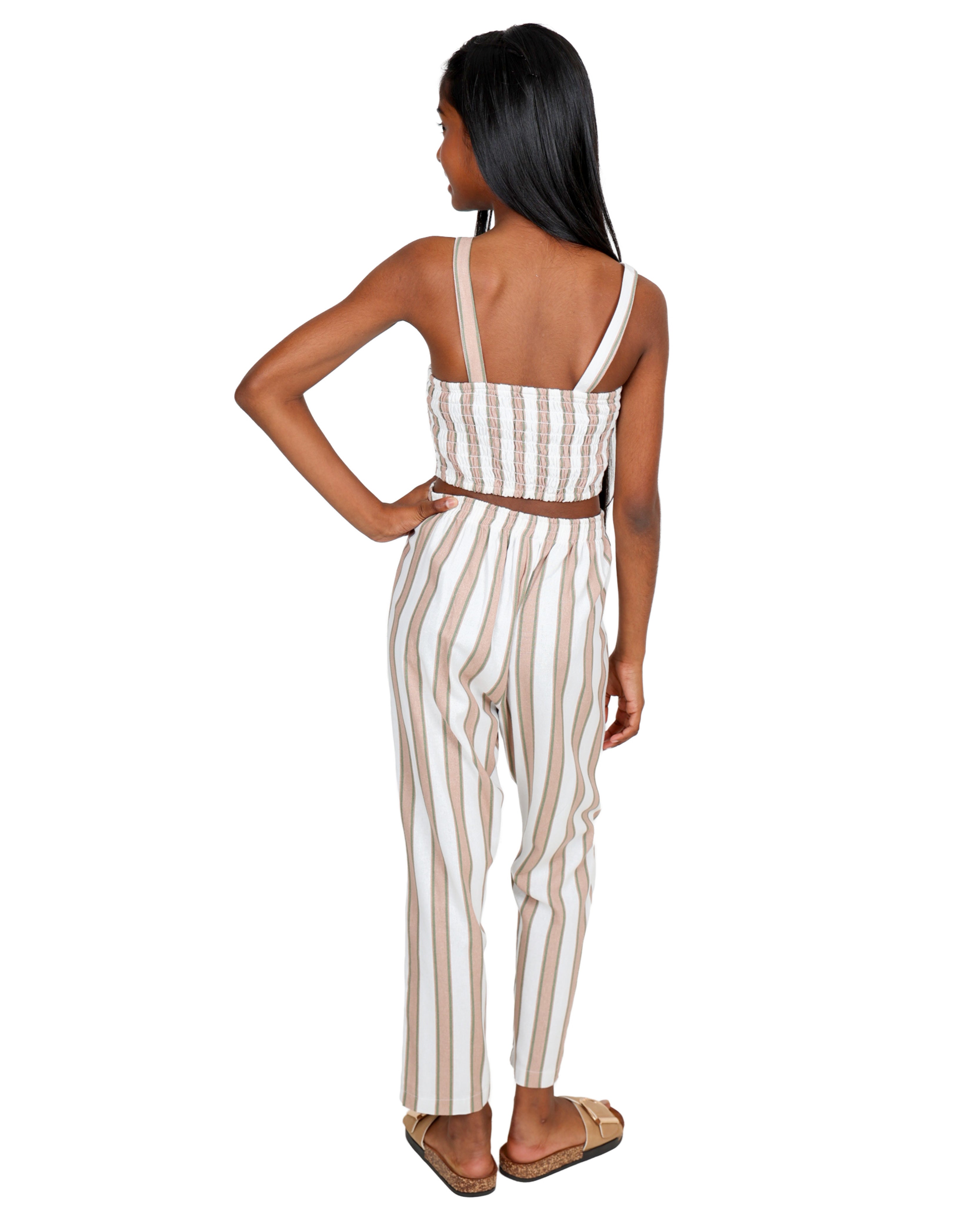 High Waist Striped Pants