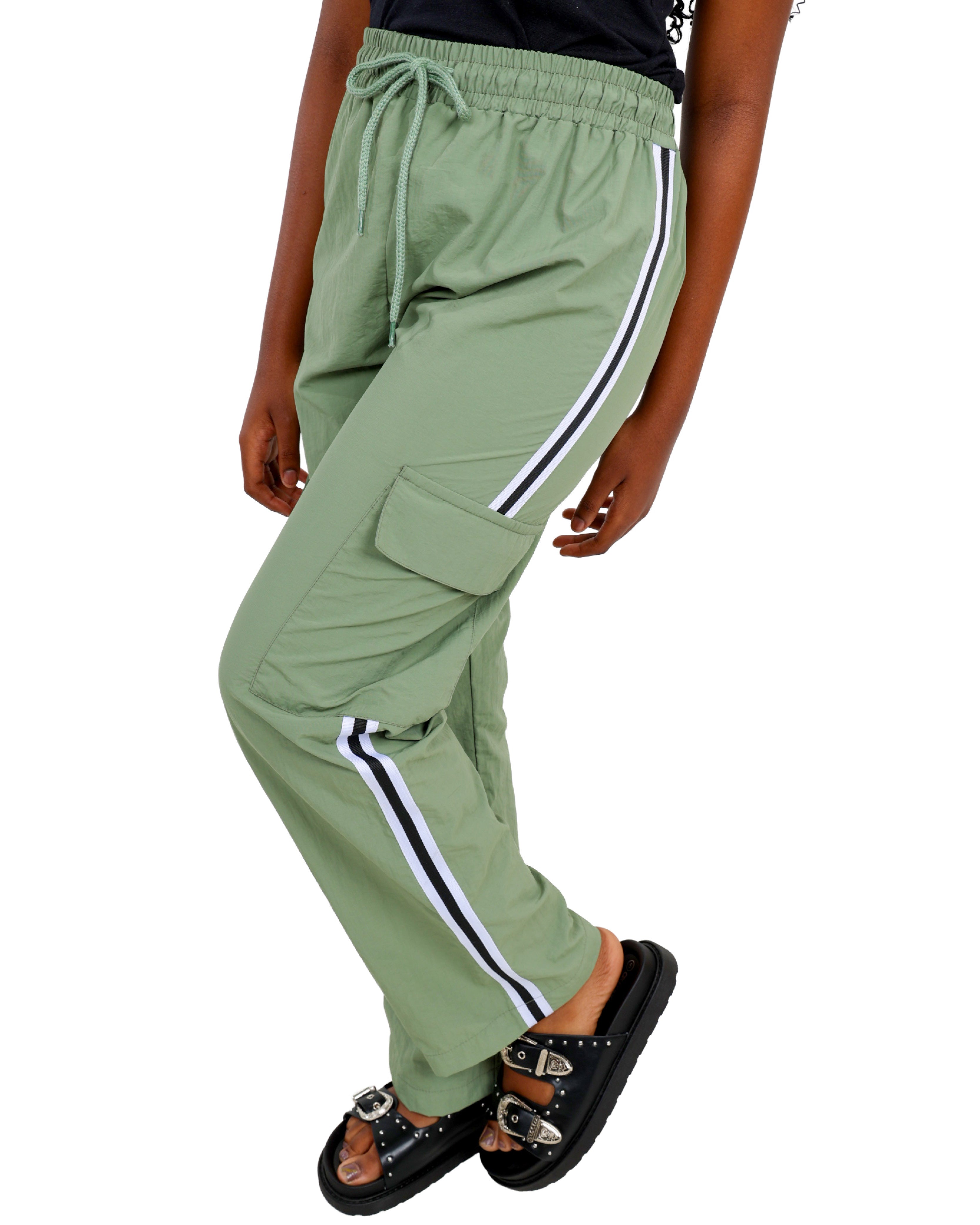 Side Stripe Cargo Pants