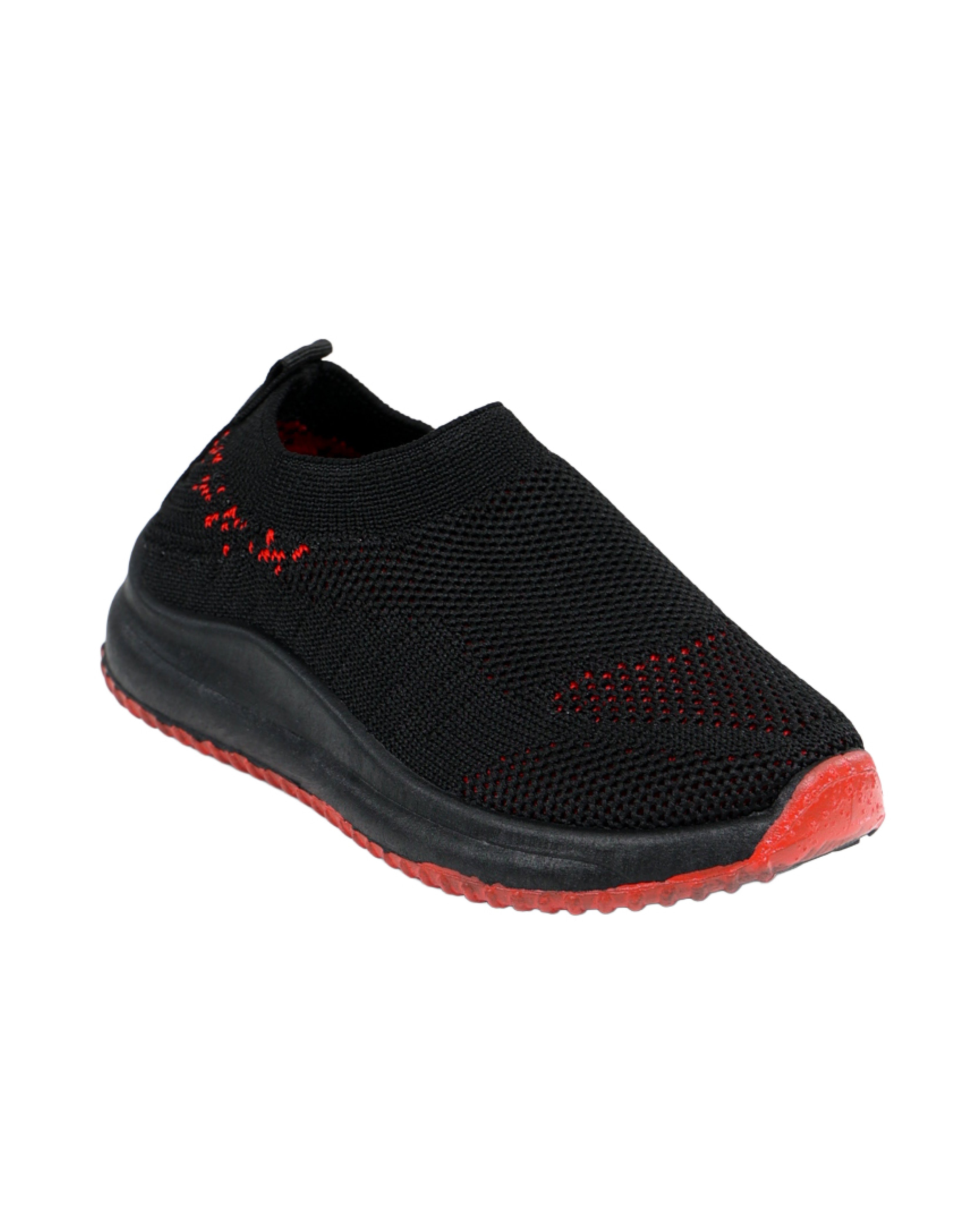 Boys Slip-On Flyknit Trainers Red