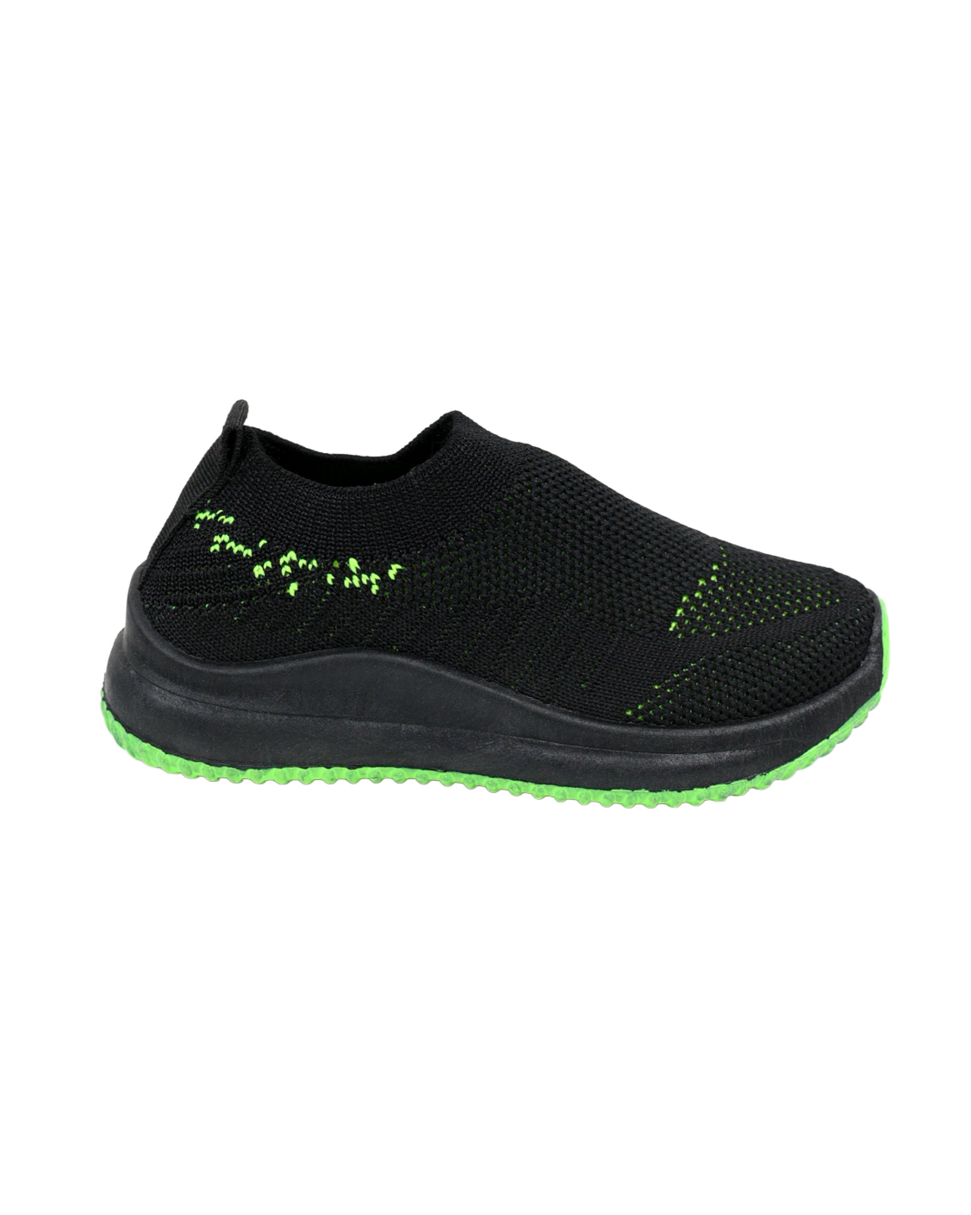 Boys Slip-On Flyknit Trainers Green