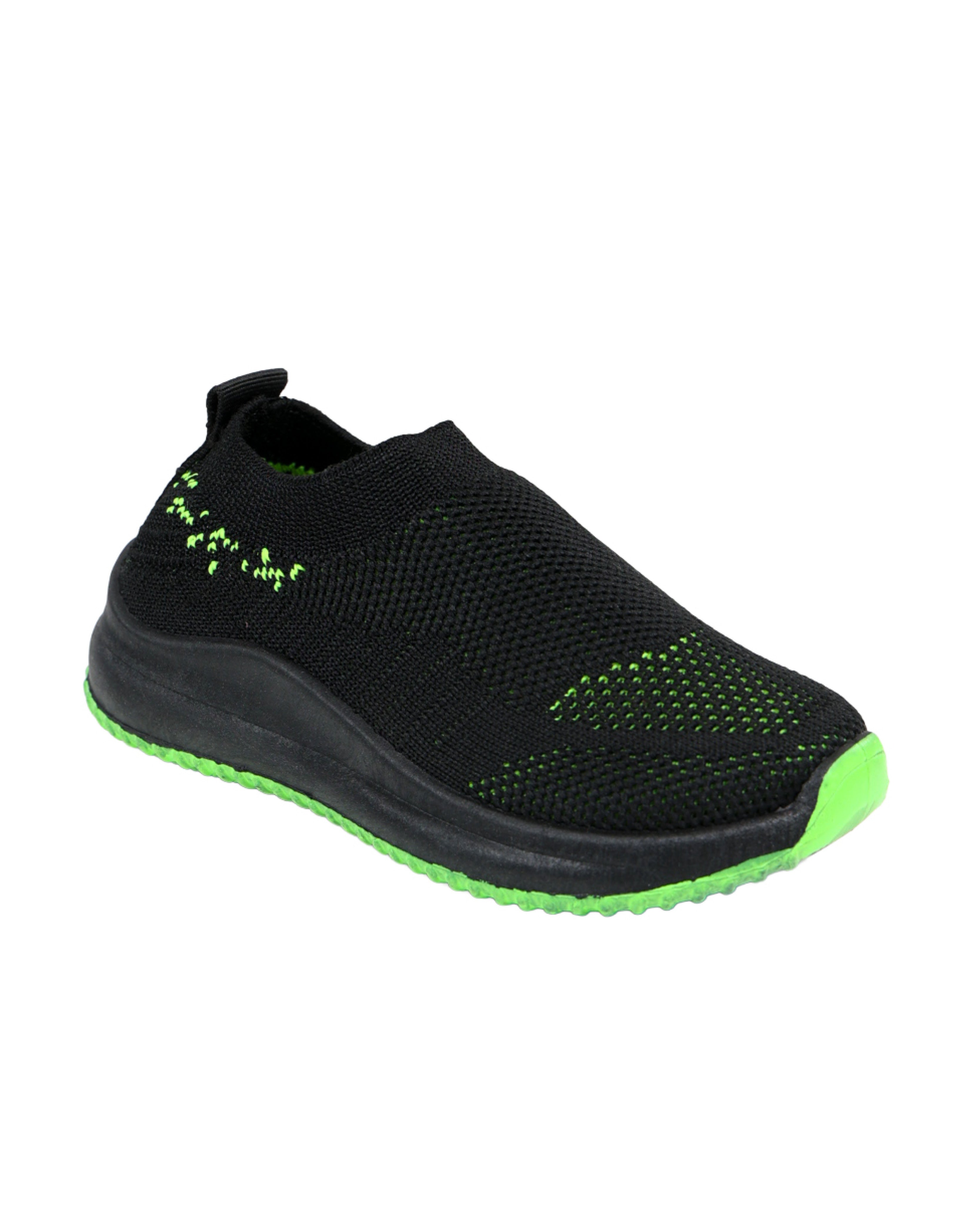 Boys Slip-On Flyknit Trainers Green