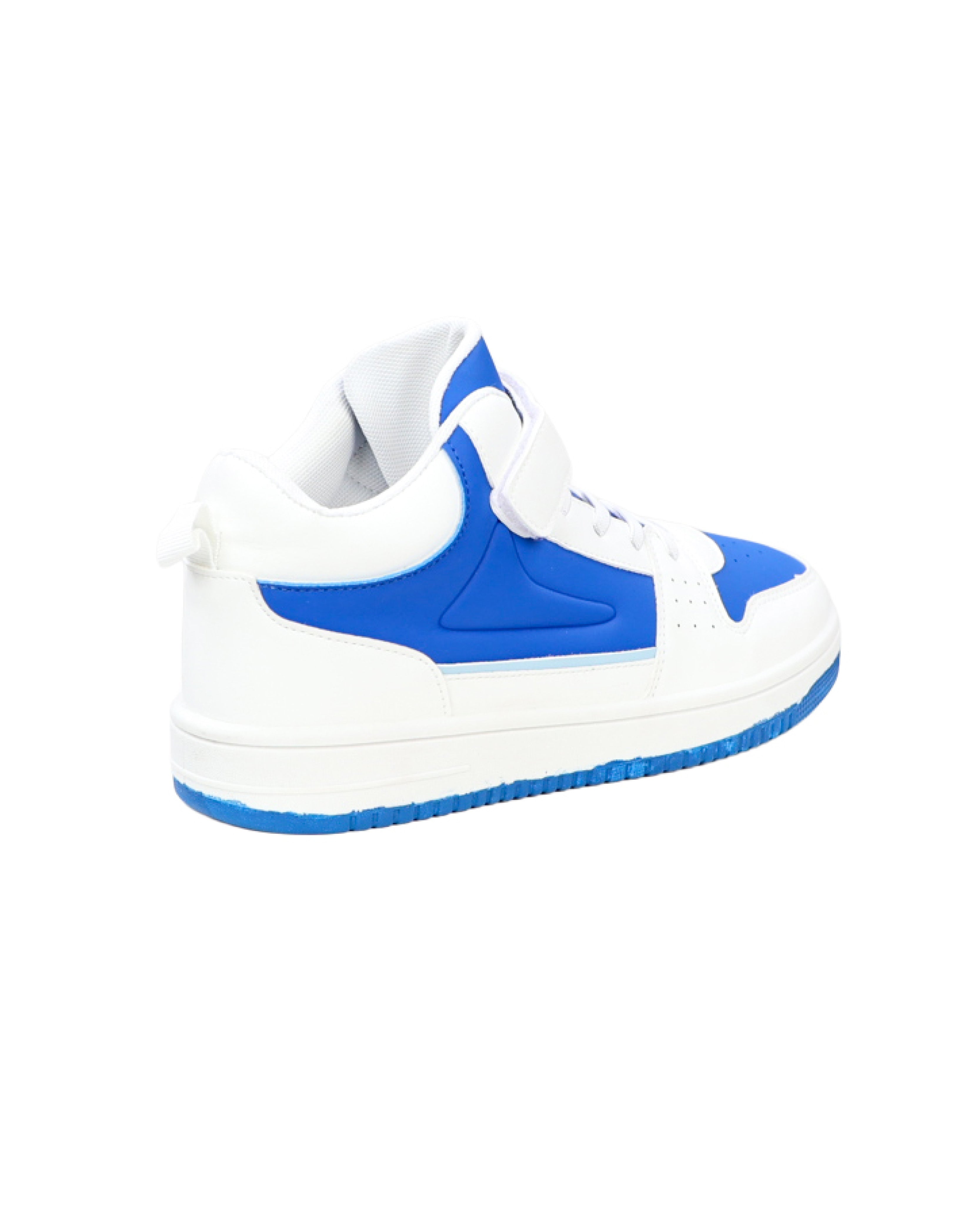 Boys Blue & White Hi-Top Sneaker