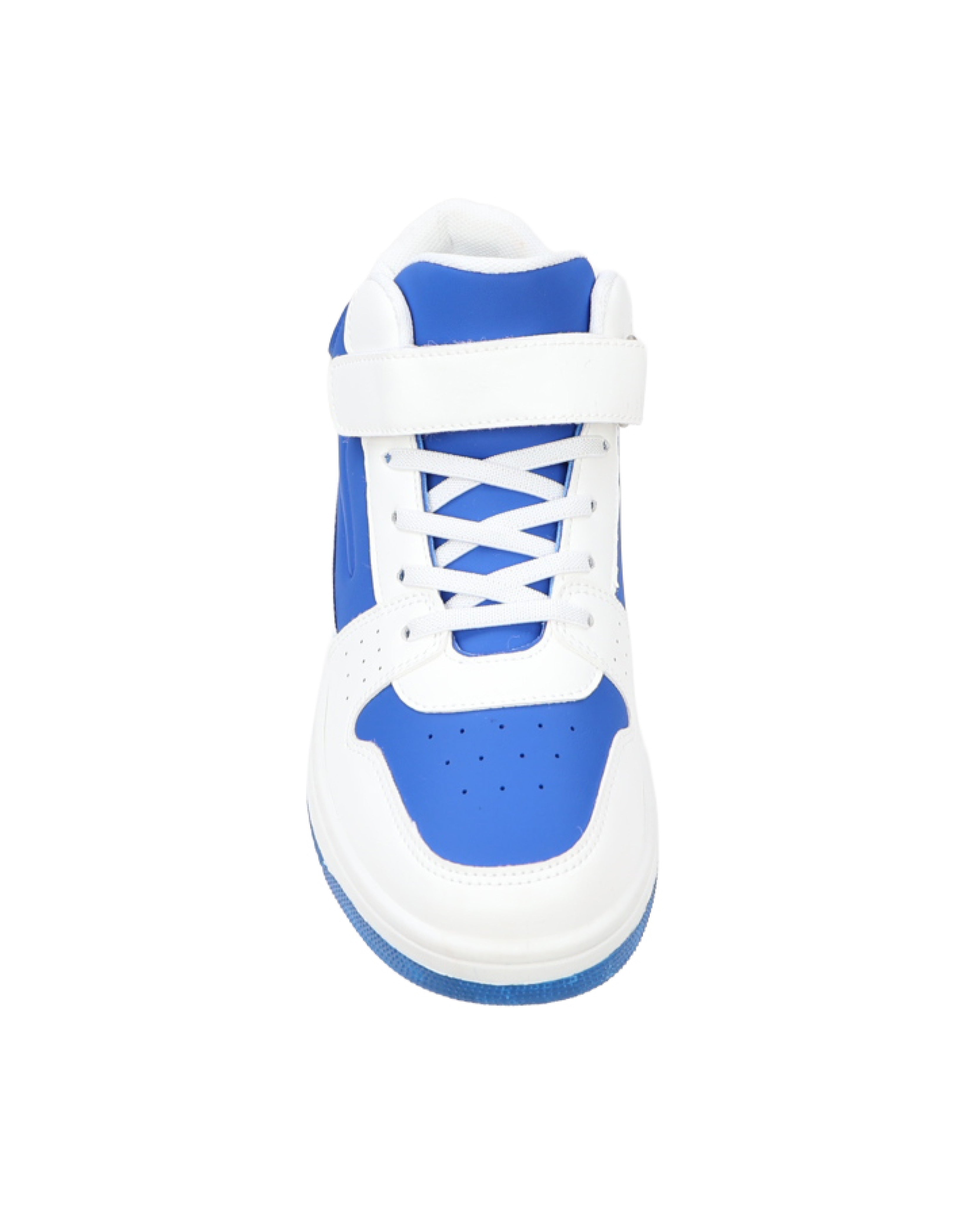 Boys Blue & White Hi-Top Sneaker