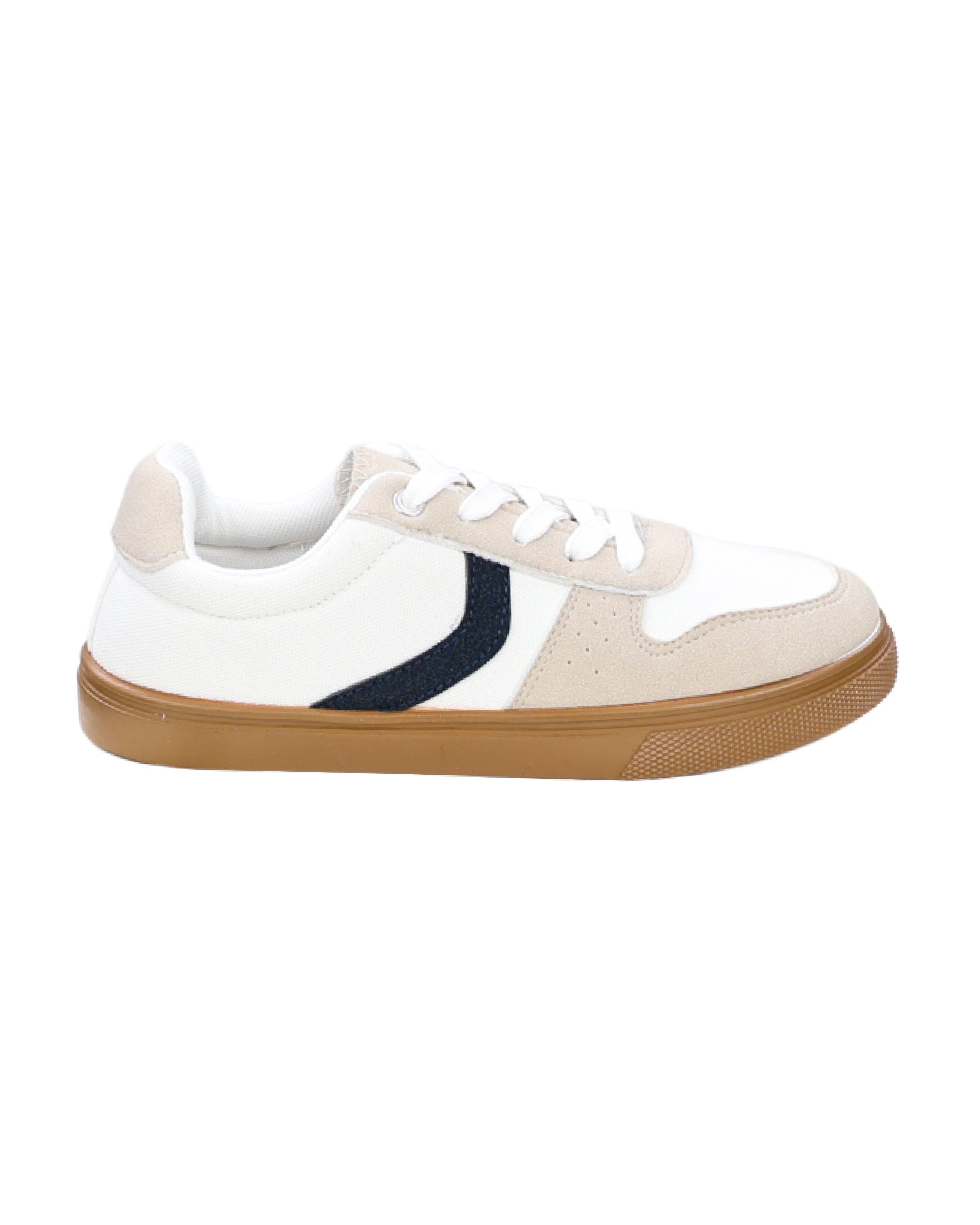 Boys Canvas Chevron Lace Up Sneaker