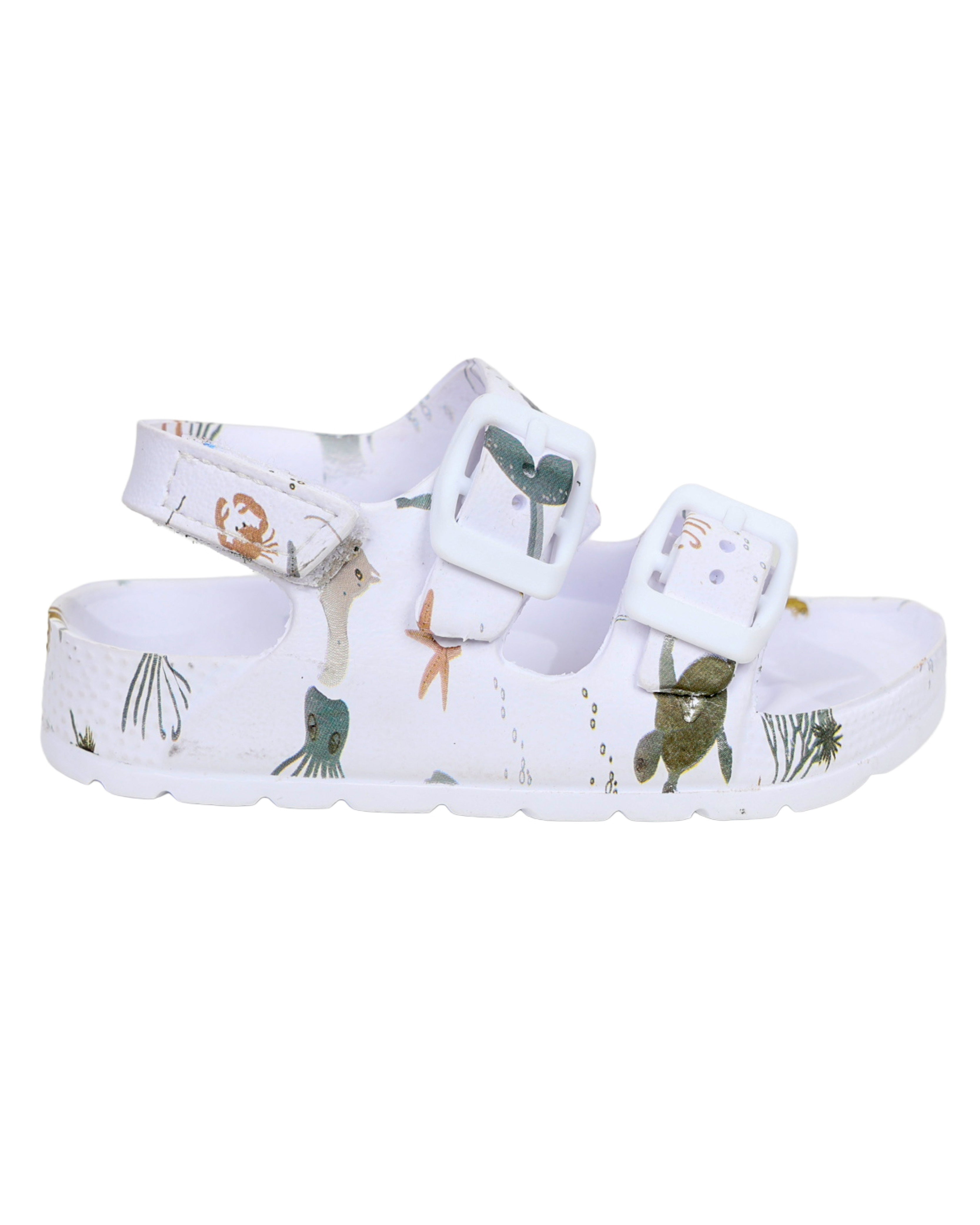 Boys Sea Creatures Double Buckle Slide Sandals