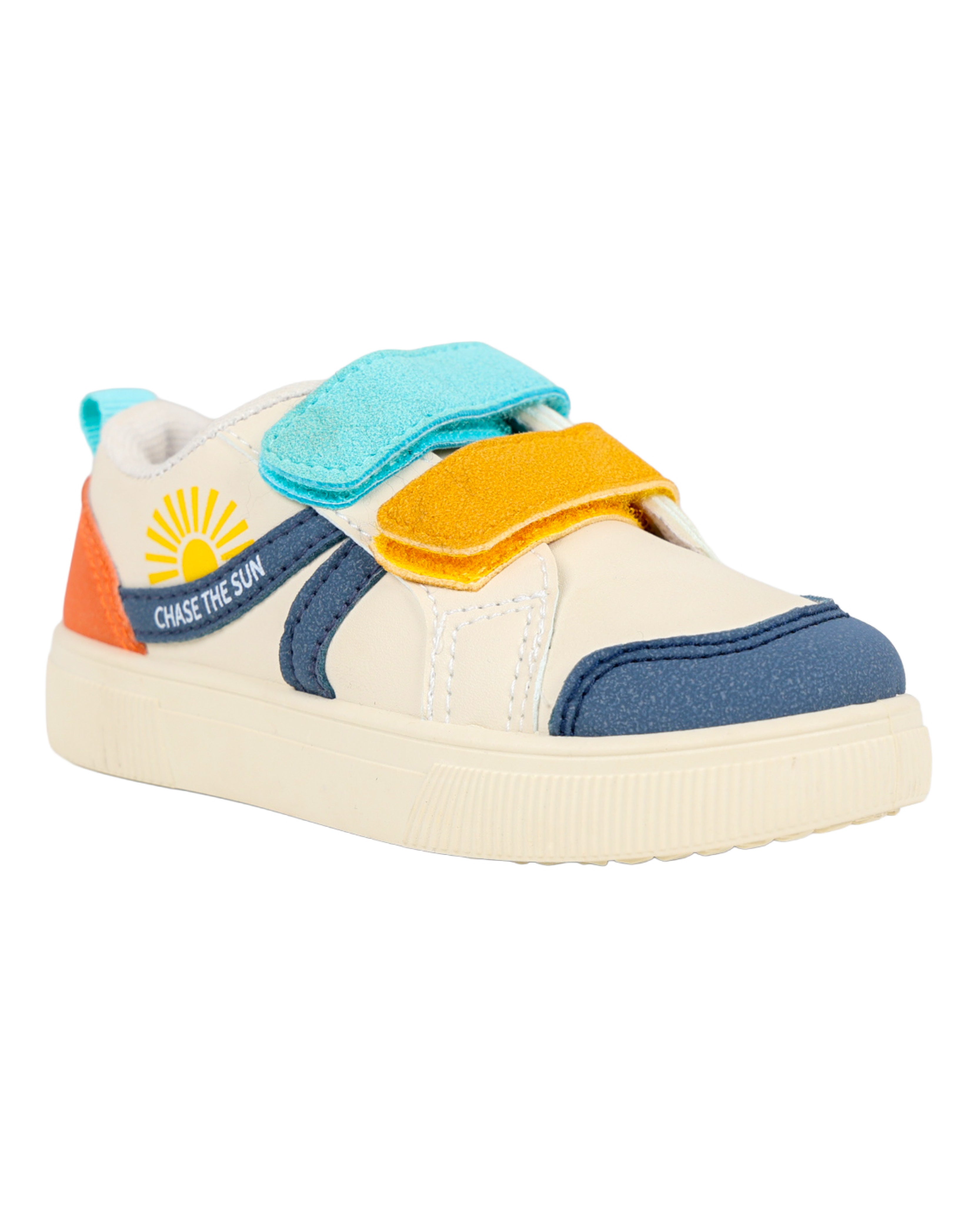 Boys Multi Colour Velcro Sneakers