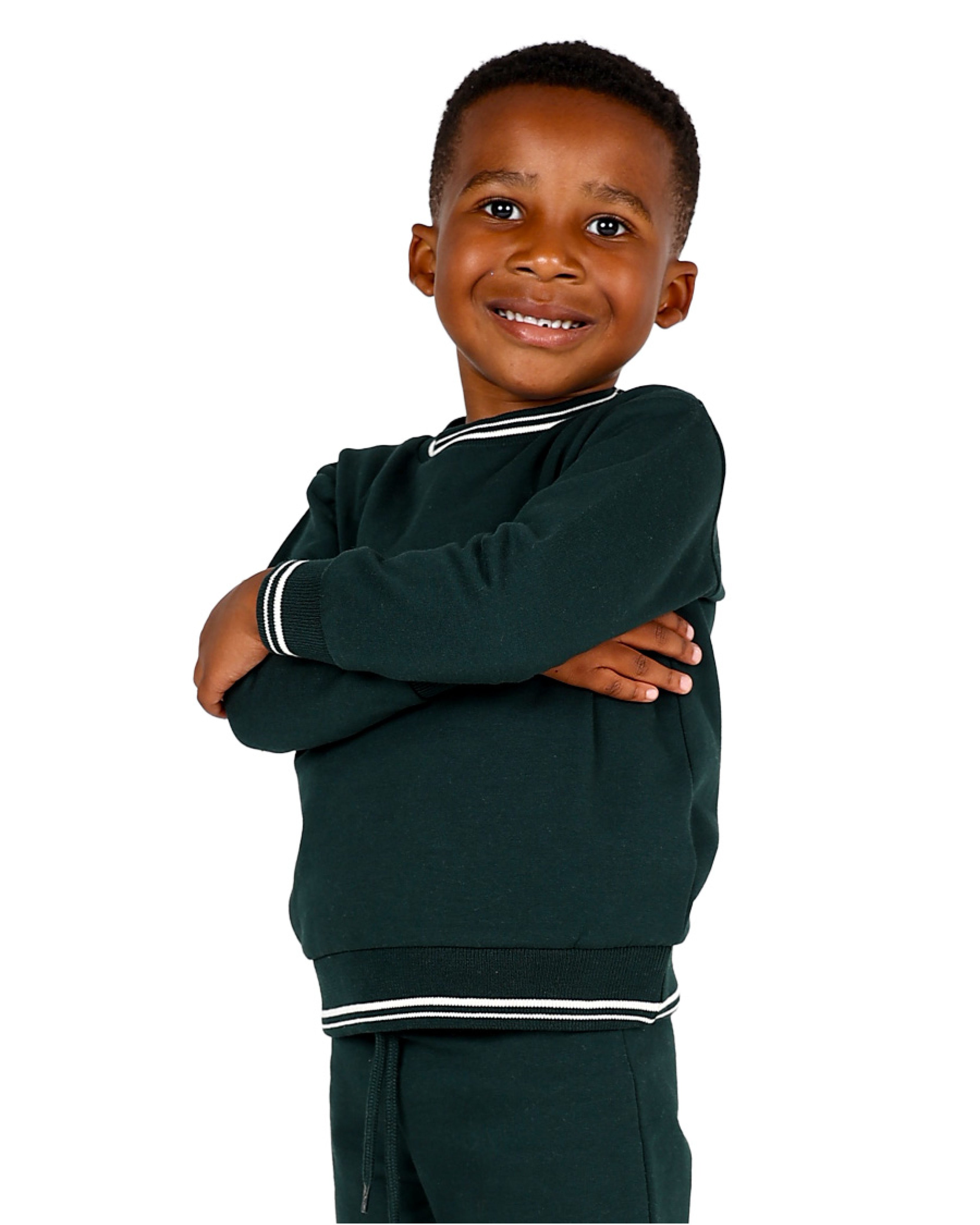 2 Pack Grey Boston Hoody & Green Sweatshirt