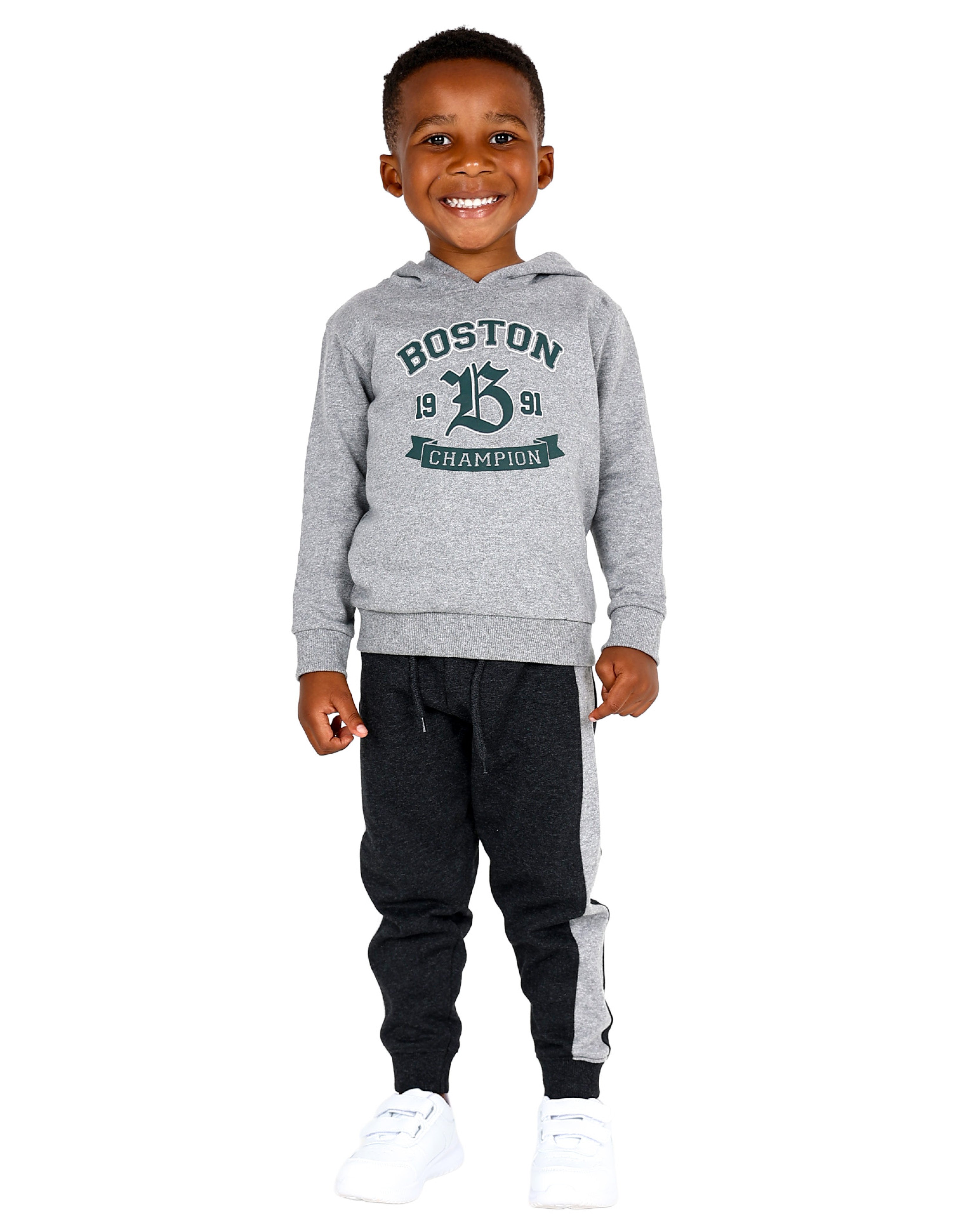 2 Pack Black & Grey Trackpants