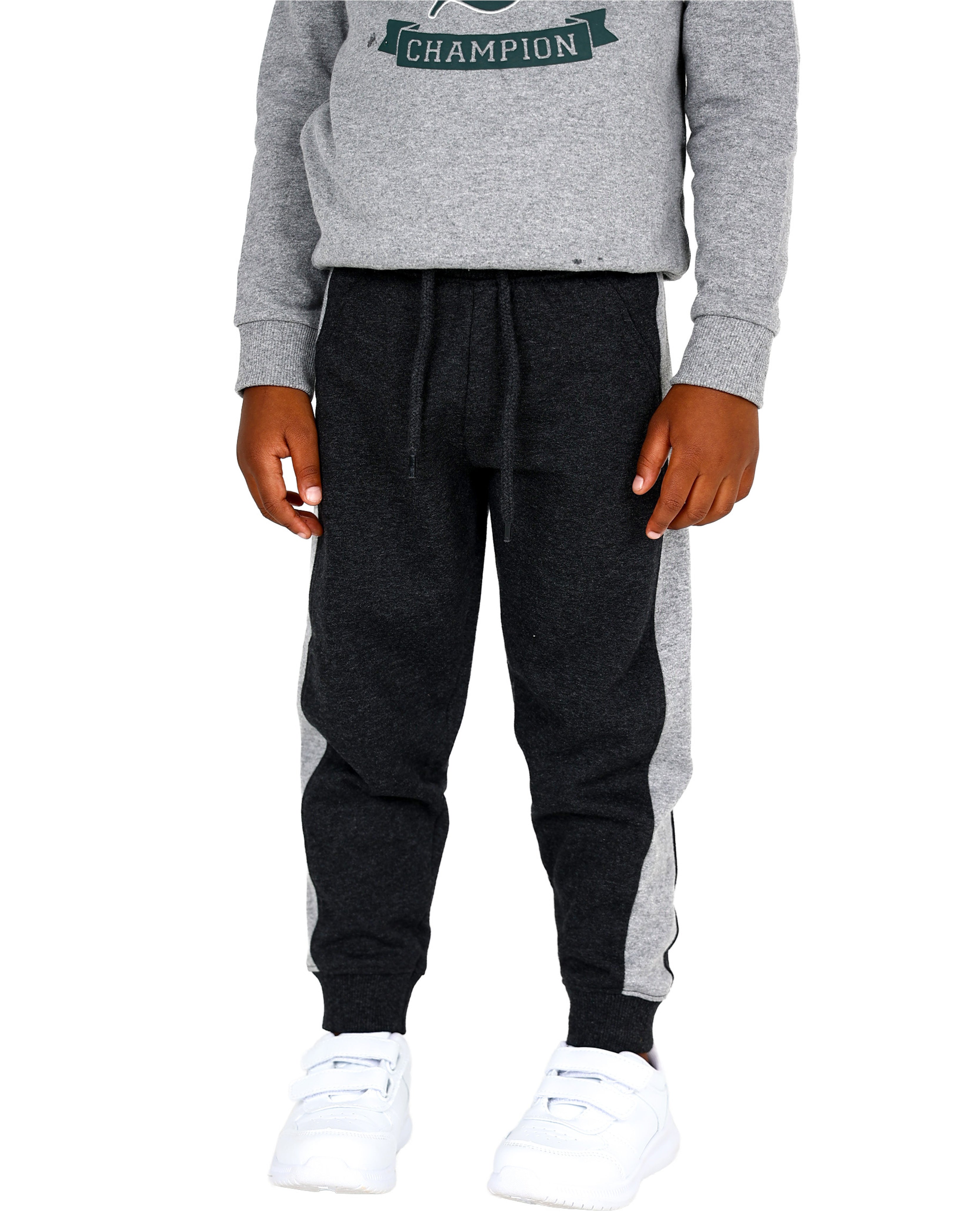 2 Pack Black & Grey Trackpants