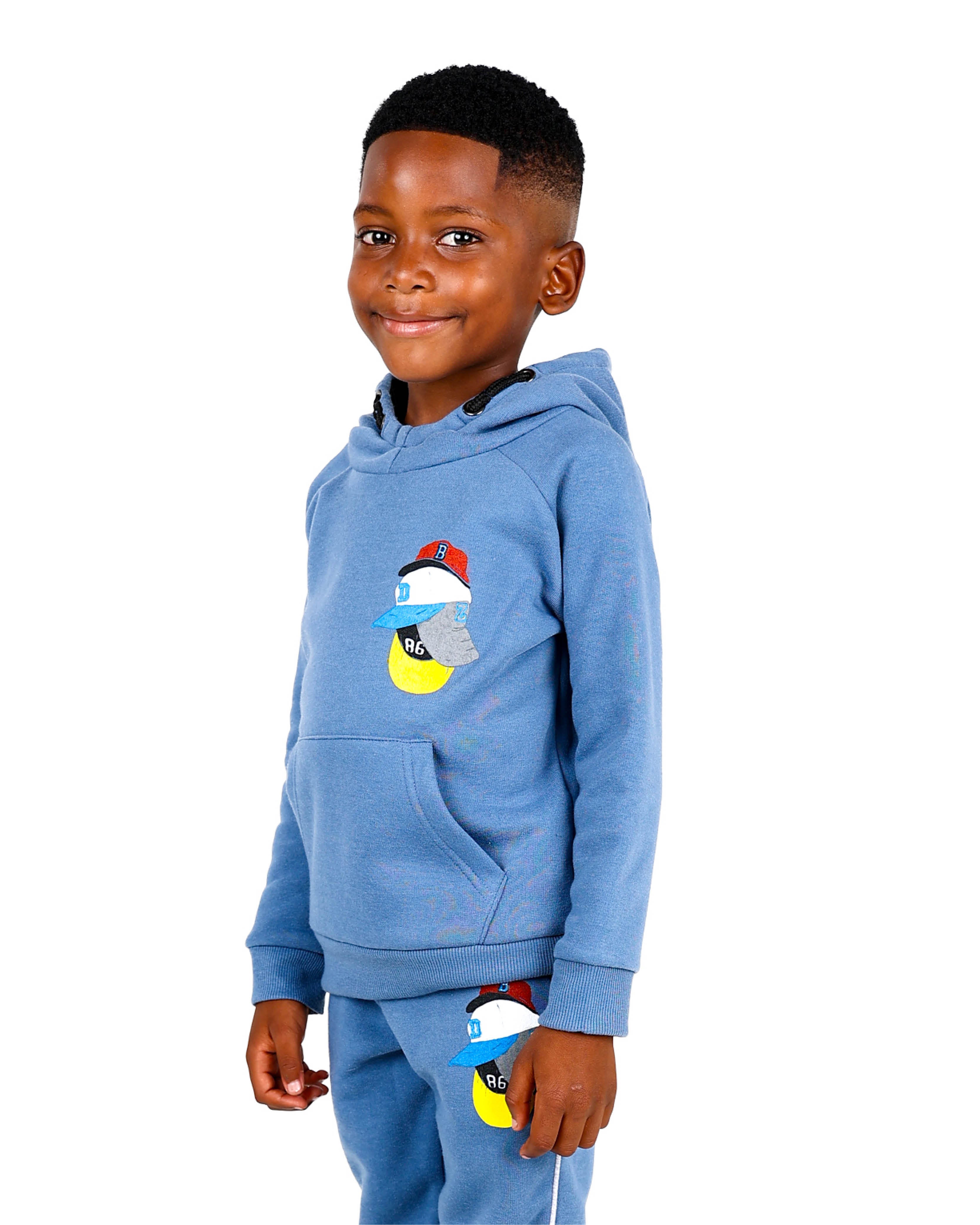 Cap Stack Graphic Print Hoodie