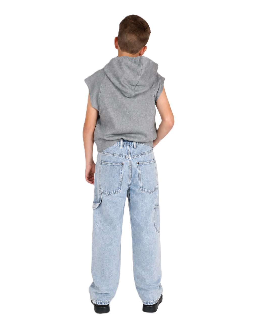 Light Indigo Relaxed Fit Carpenter Jeans
