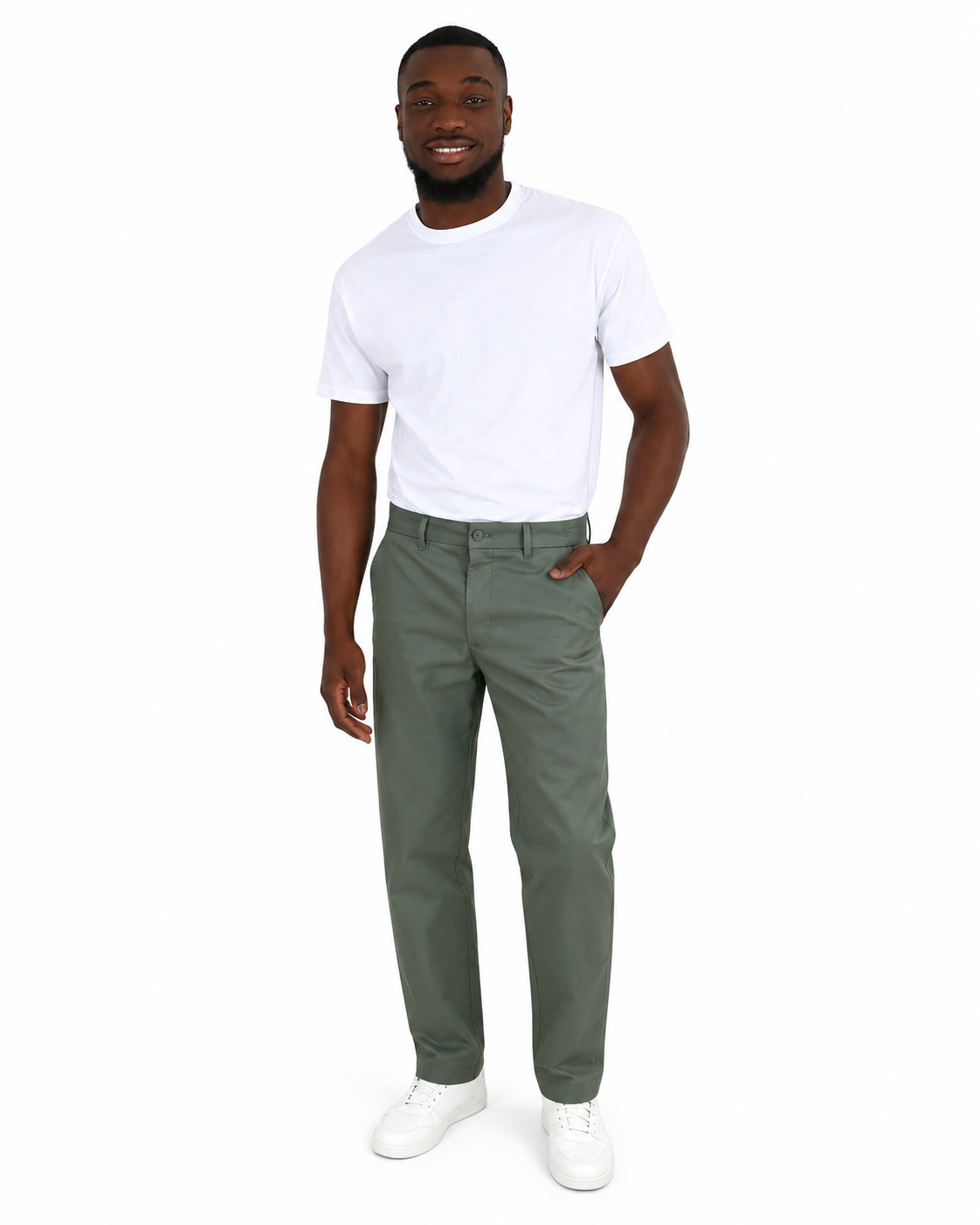 Straight Leg Fatigue Cotton Chino