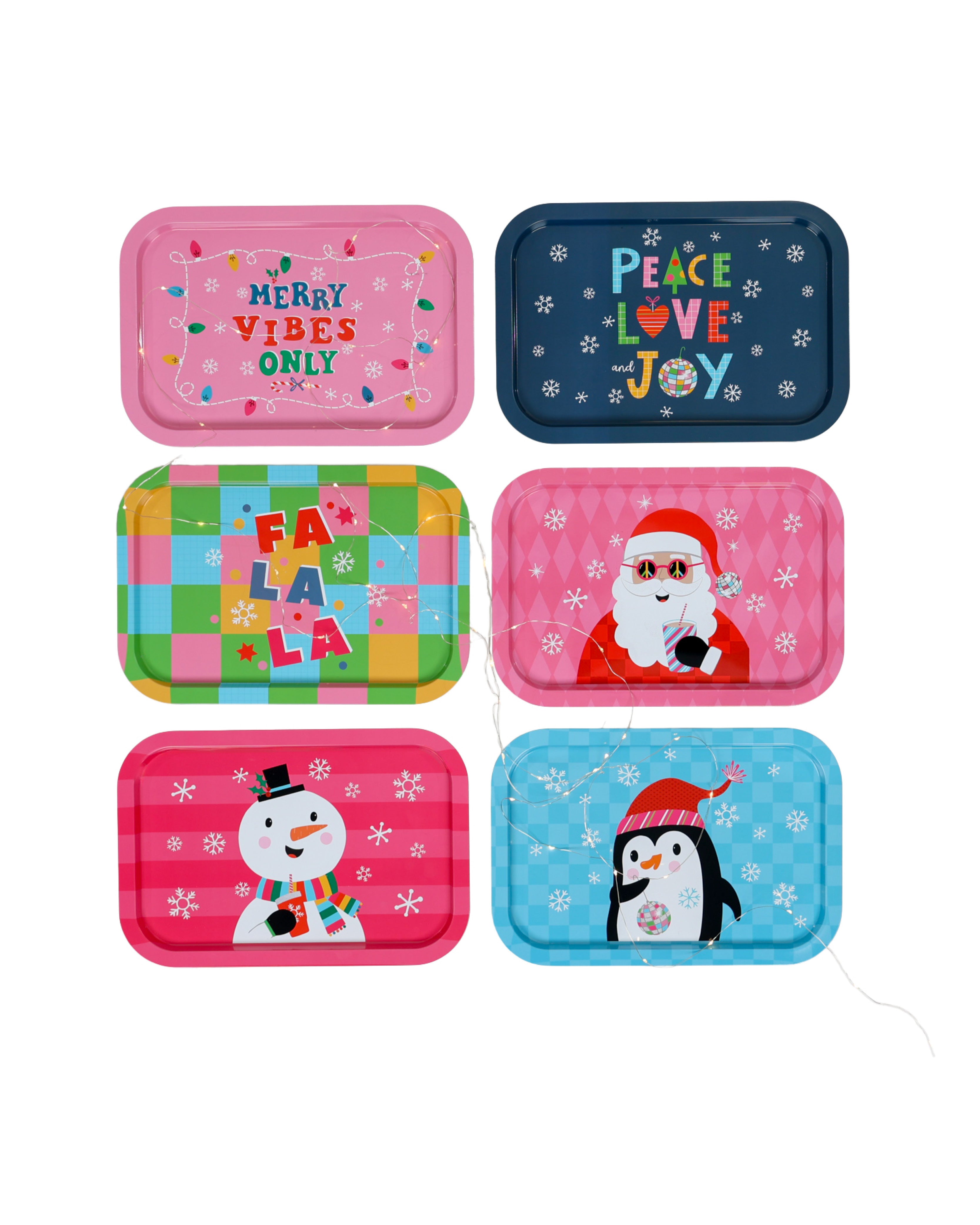 Assorted Design Christmas Metal Tray