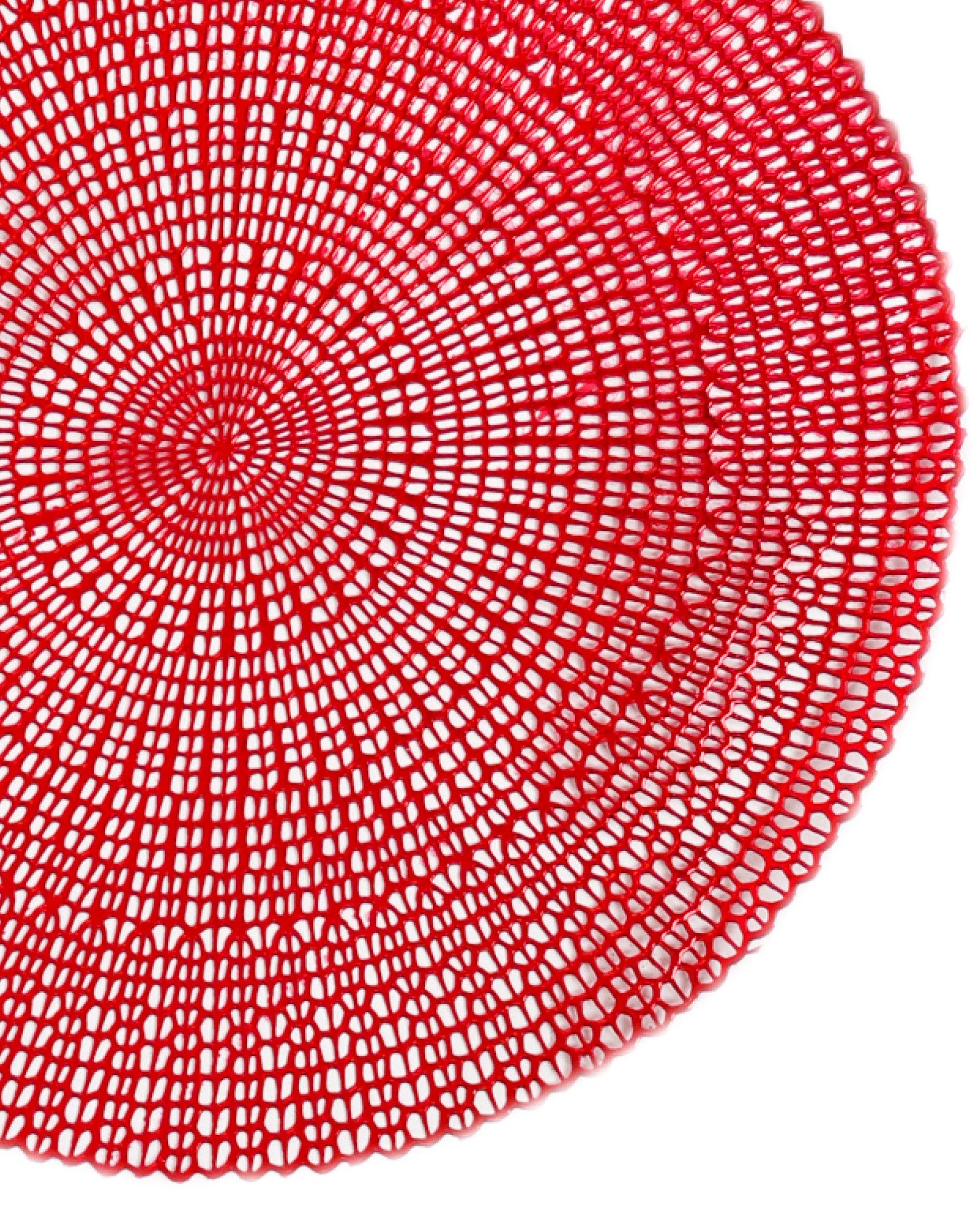 Squiggle Design Red Placemat