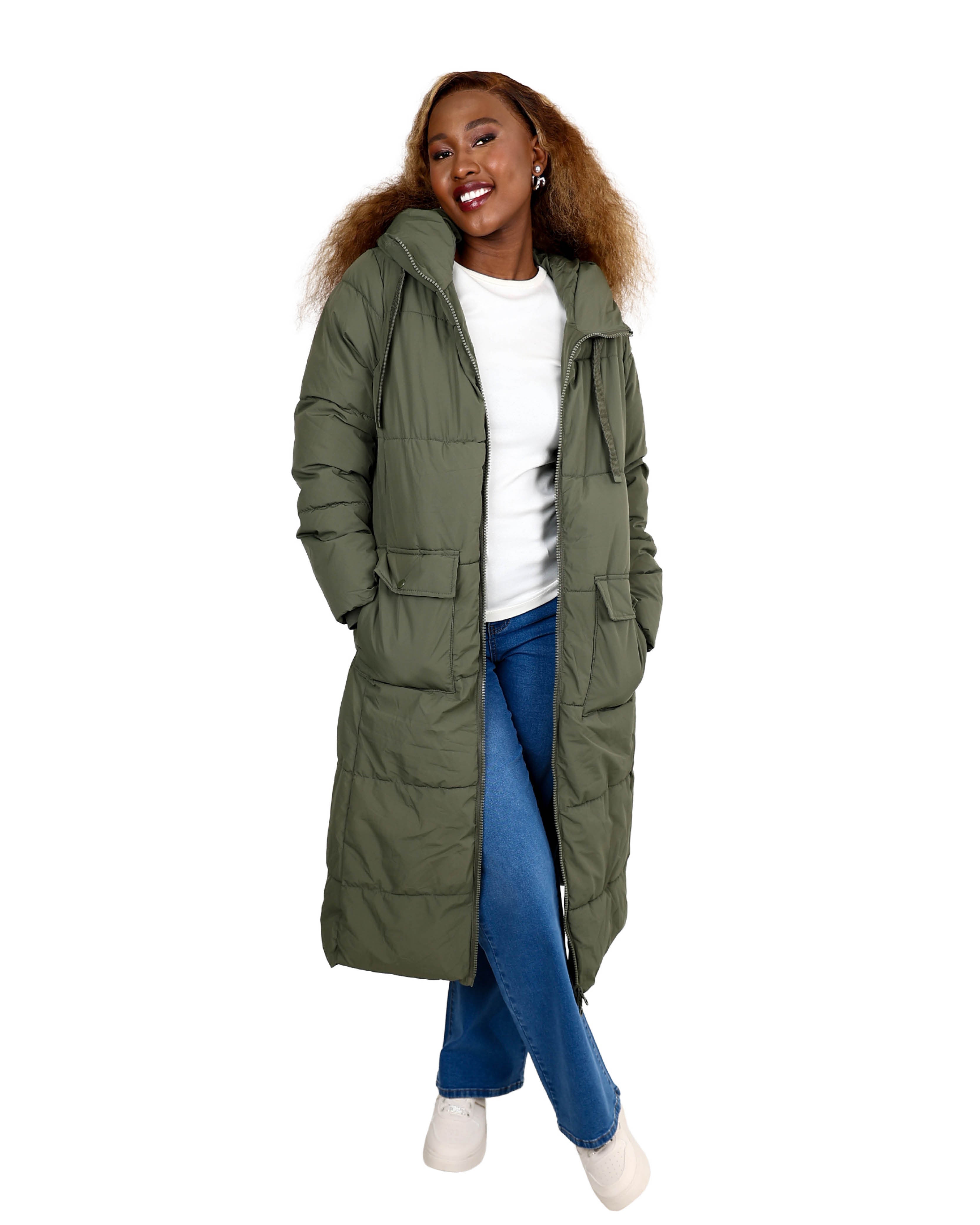 Sage Puffer Hooded Cruise Jacket