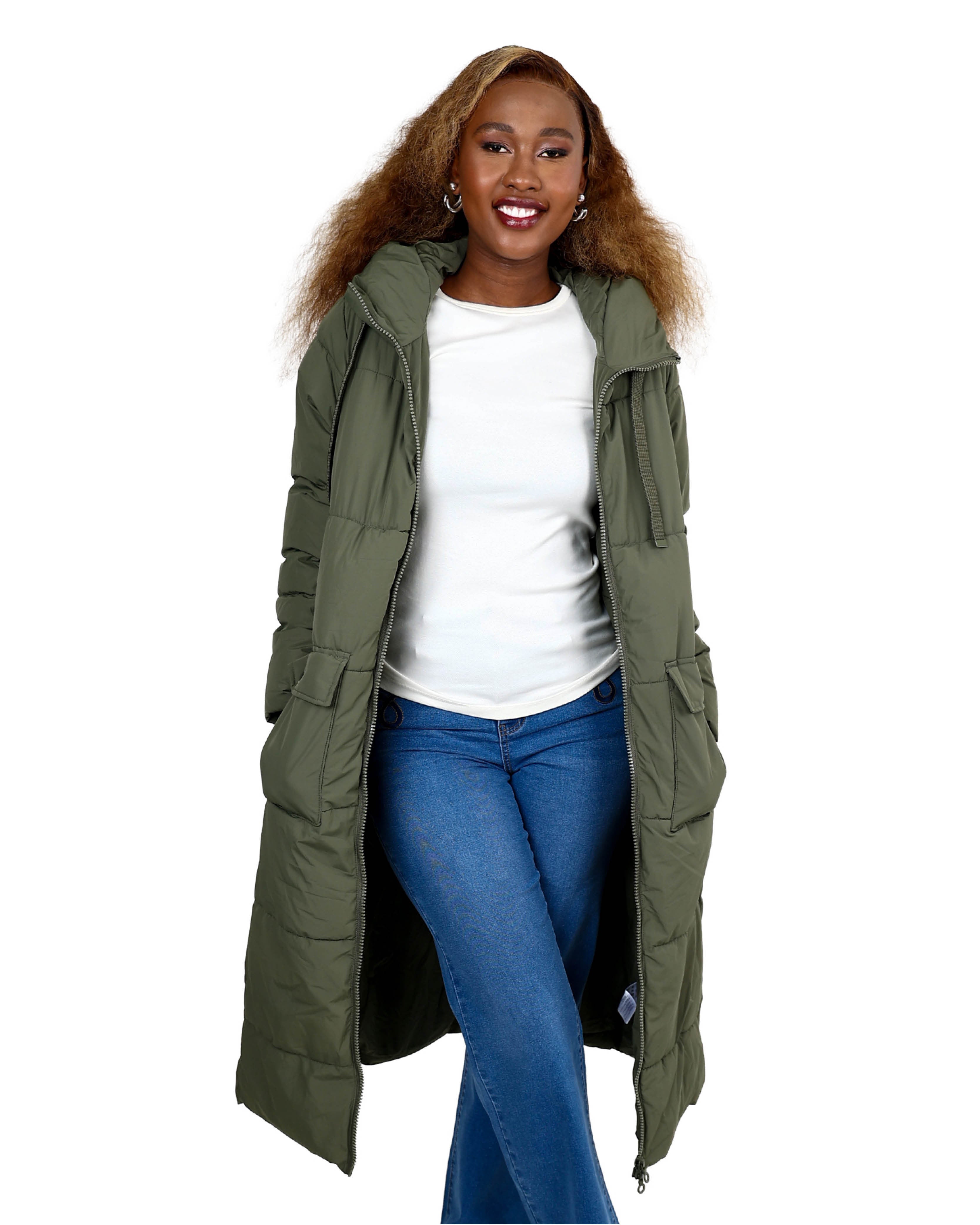 Sage Puffer Hooded Cruise Jacket