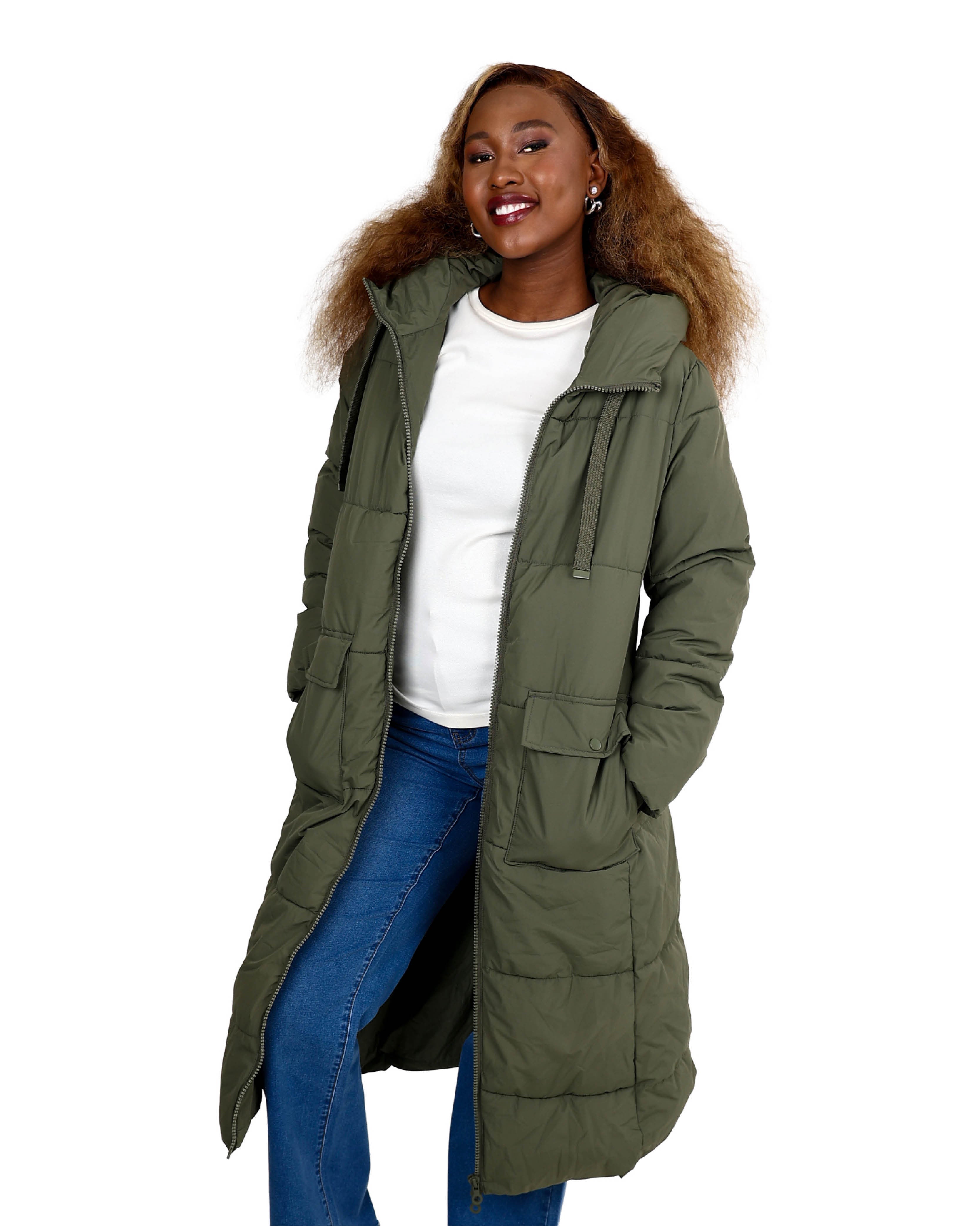 Sage Puffer Hooded Cruise Jacket