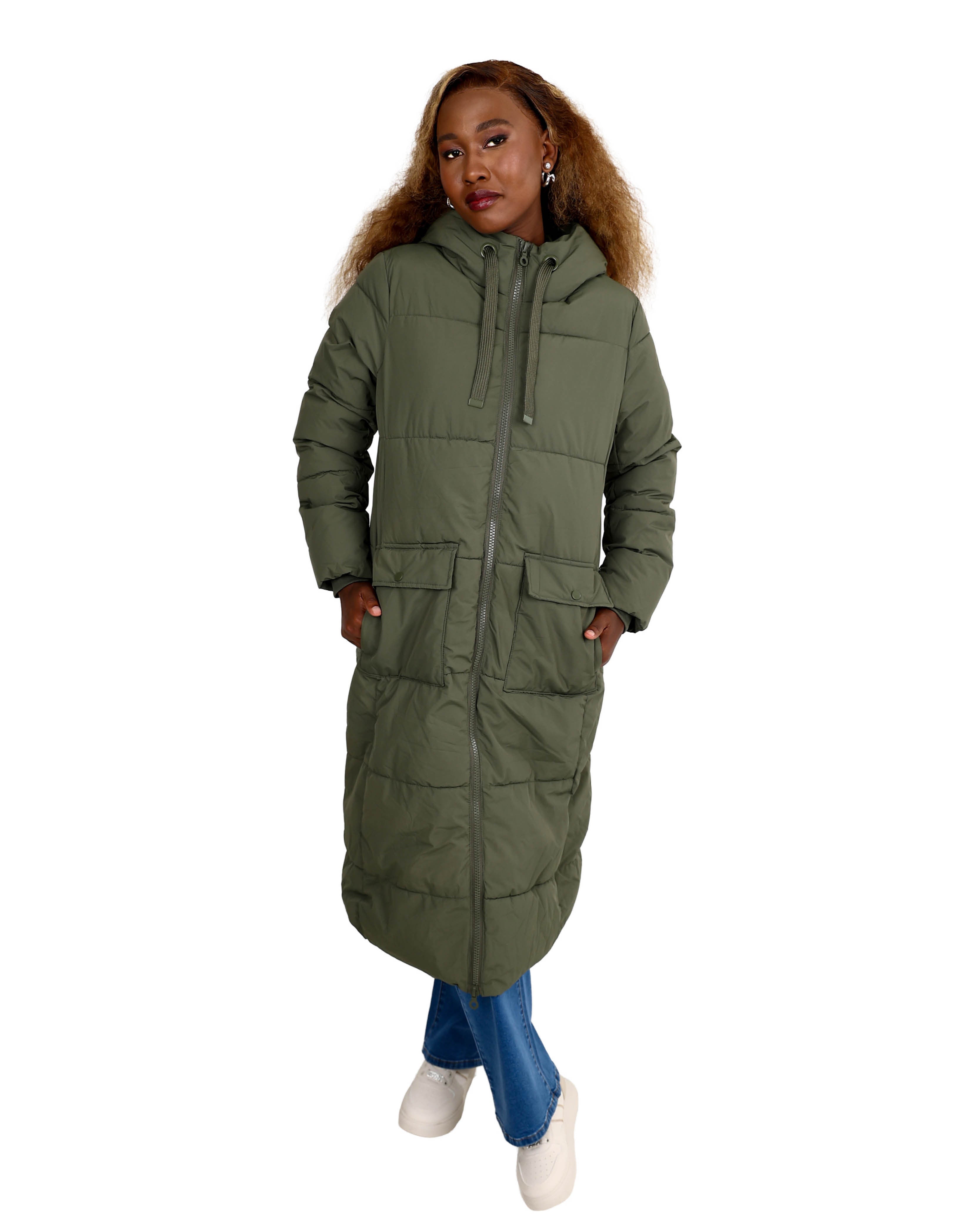 Sage Puffer Hooded Cruise Jacket