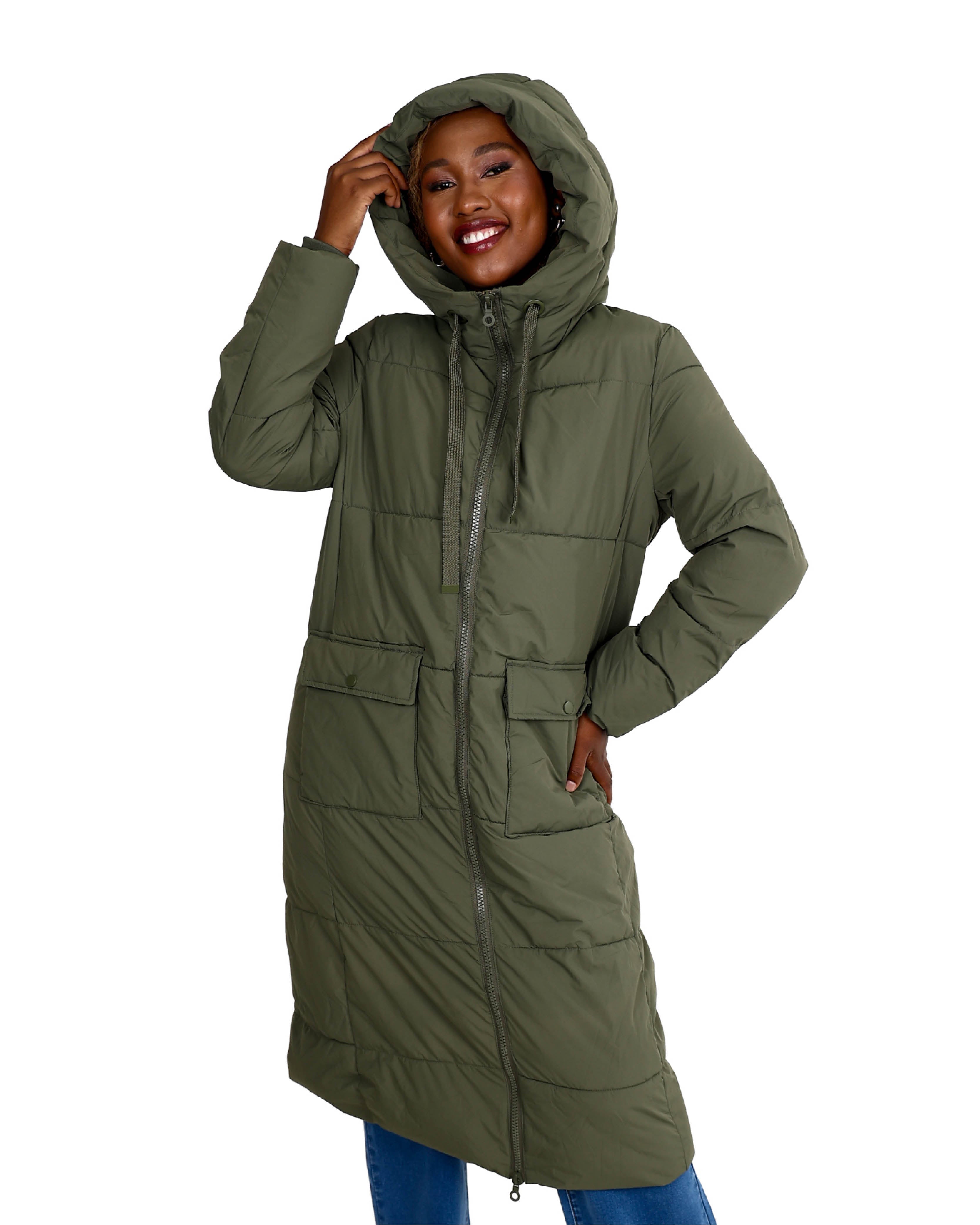 Sage Puffer Hooded Cruise Jacket