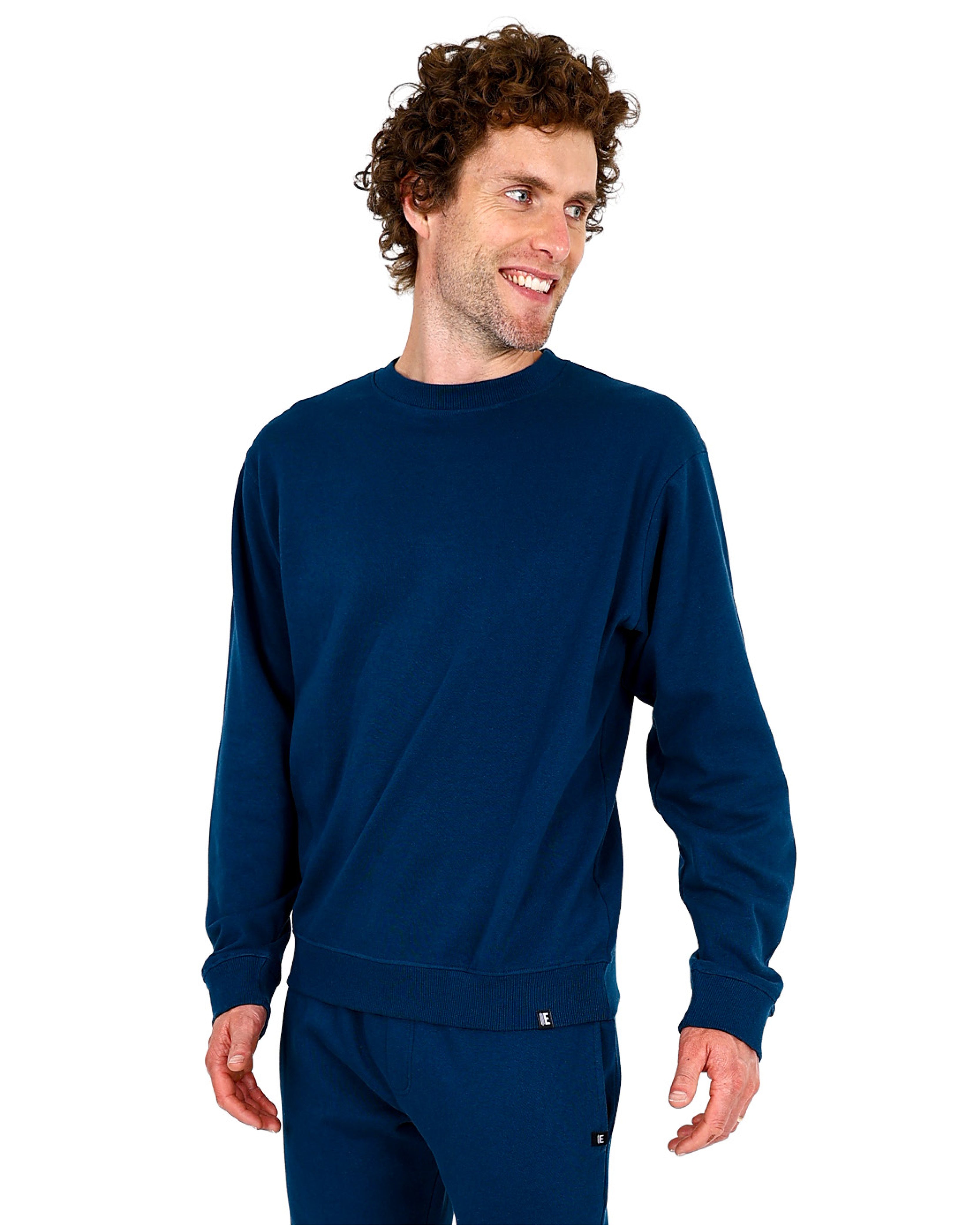 Classic Long Sleeve Teal Cotton Rich Sweatshirt