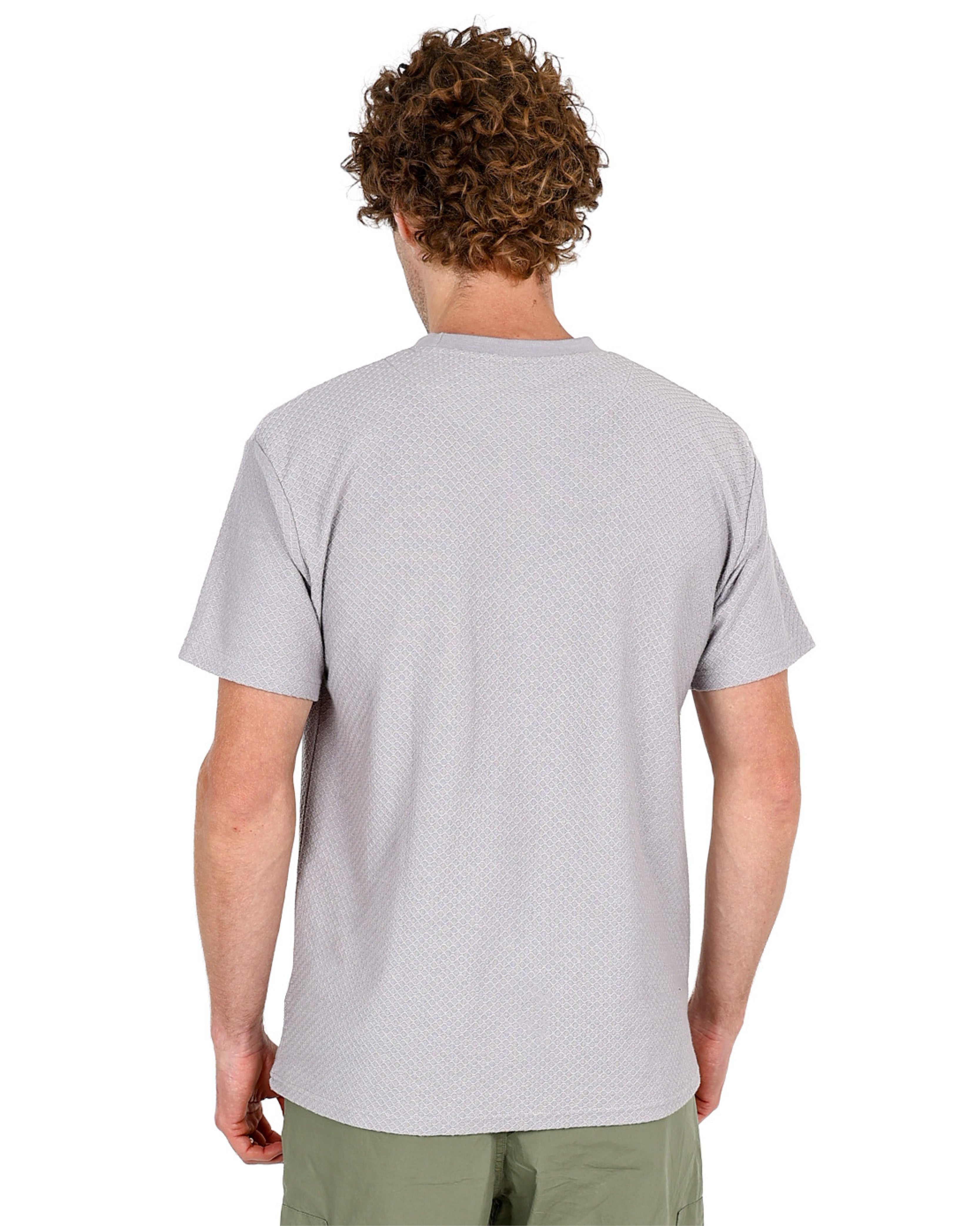 Short Sleeve Silver Jacquard T-Shirt