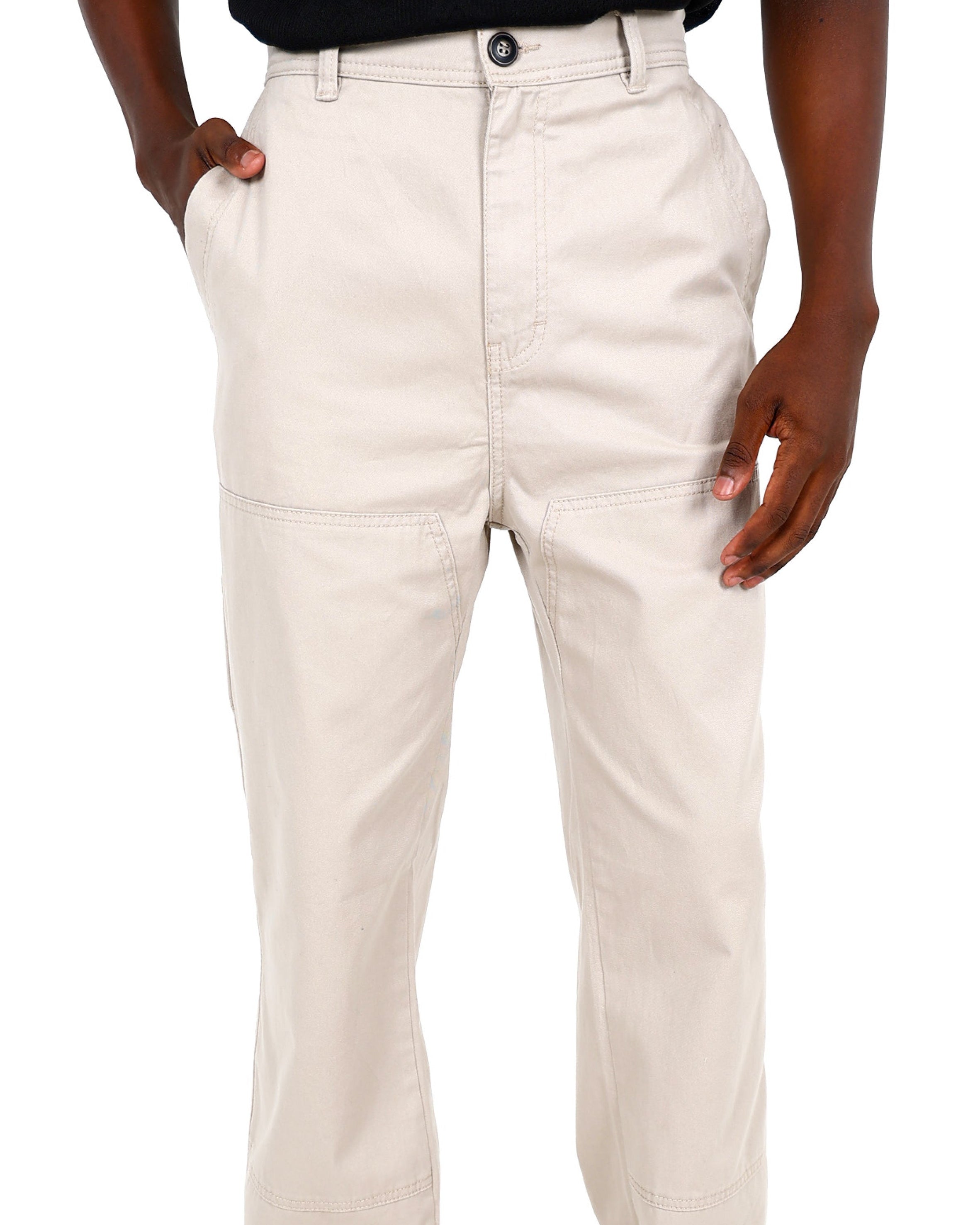 Straight Leg Stone Classic Cotton Carpenter Pant