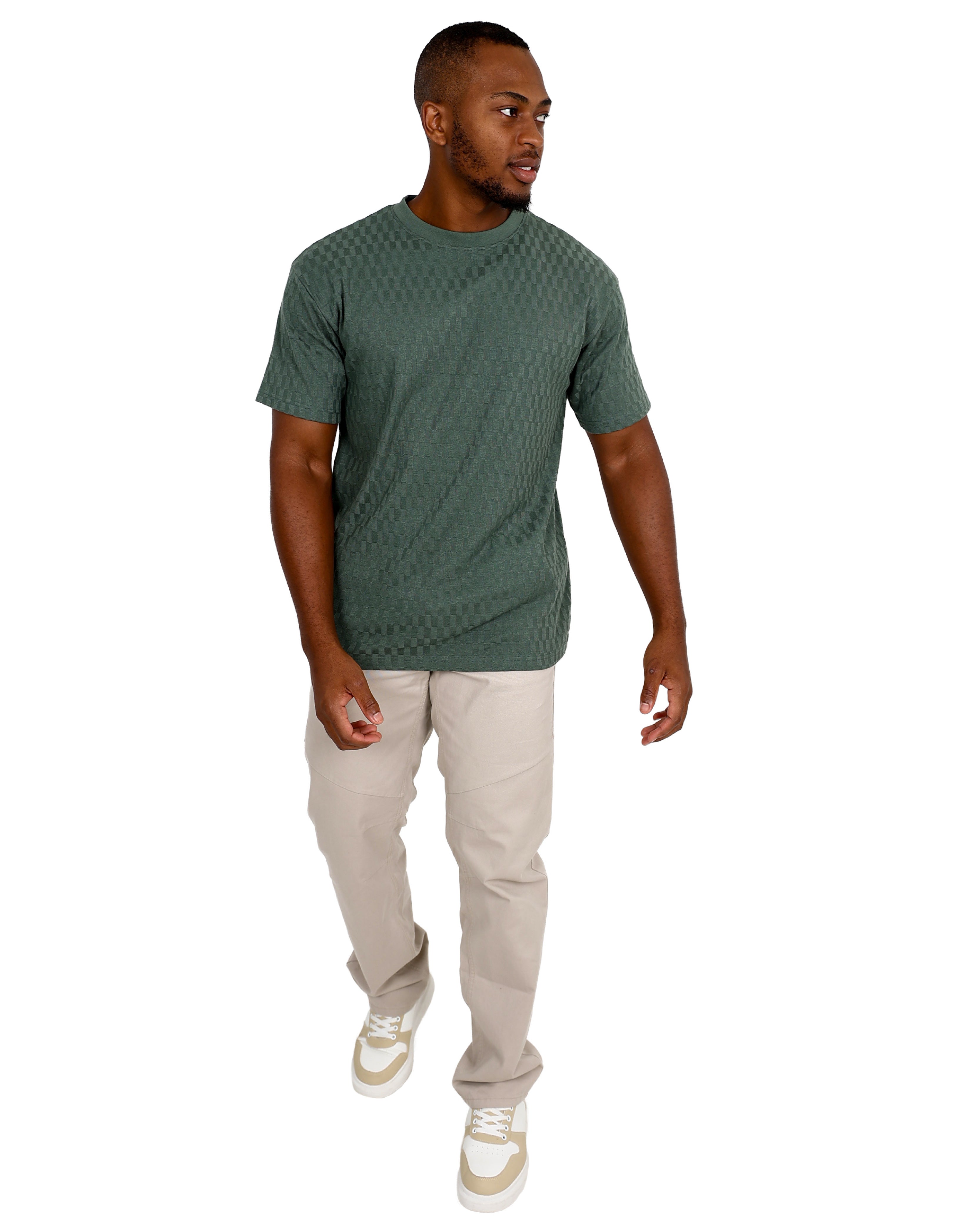 Short Sleeve Fatigue Jacquard T-Shirt