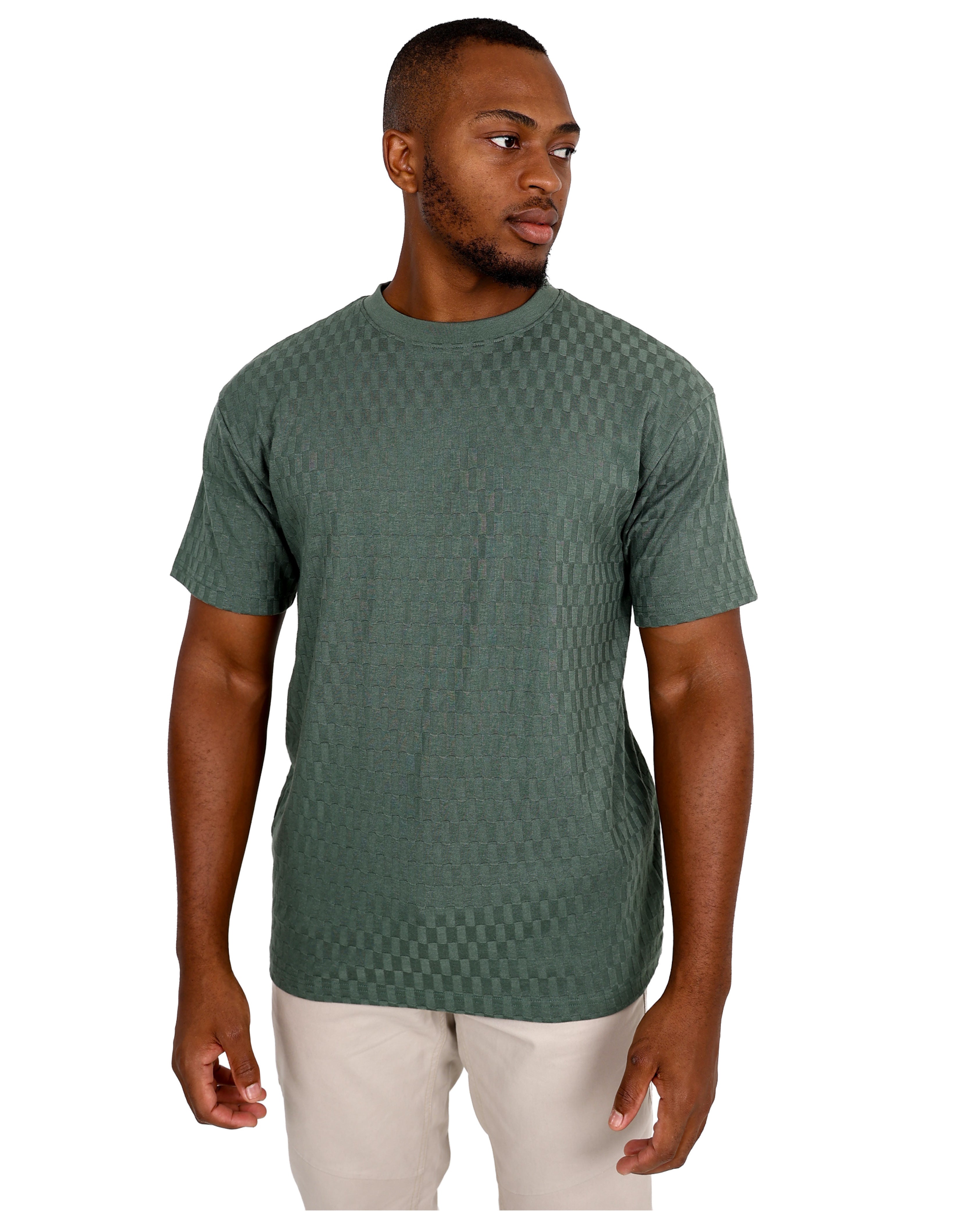 Short Sleeve Fatigue Jacquard T-Shirt