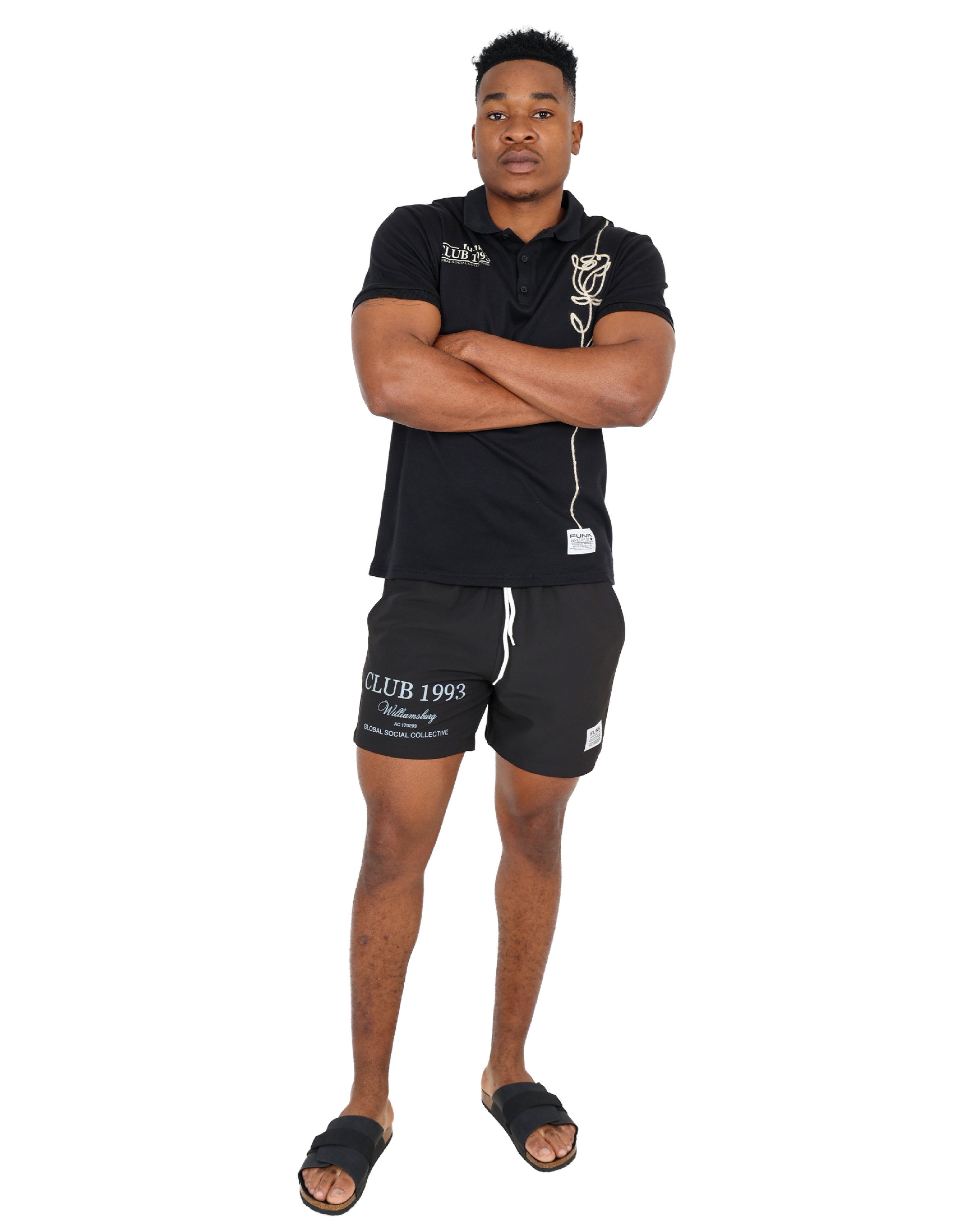 Cornelli Embroidered Short Sleeve Golfer