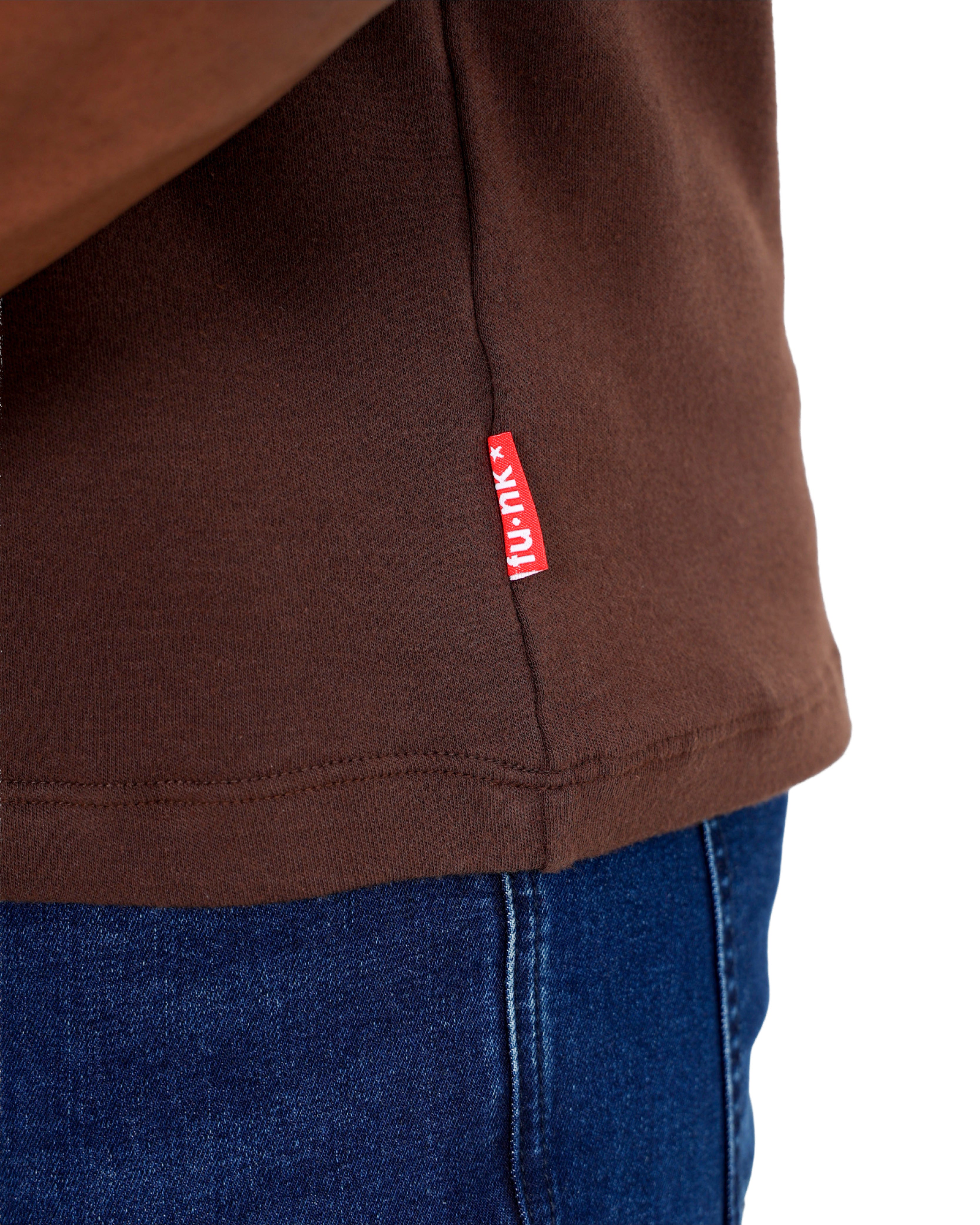 Funk Baseball Appliqued Chocolate T-Shirt