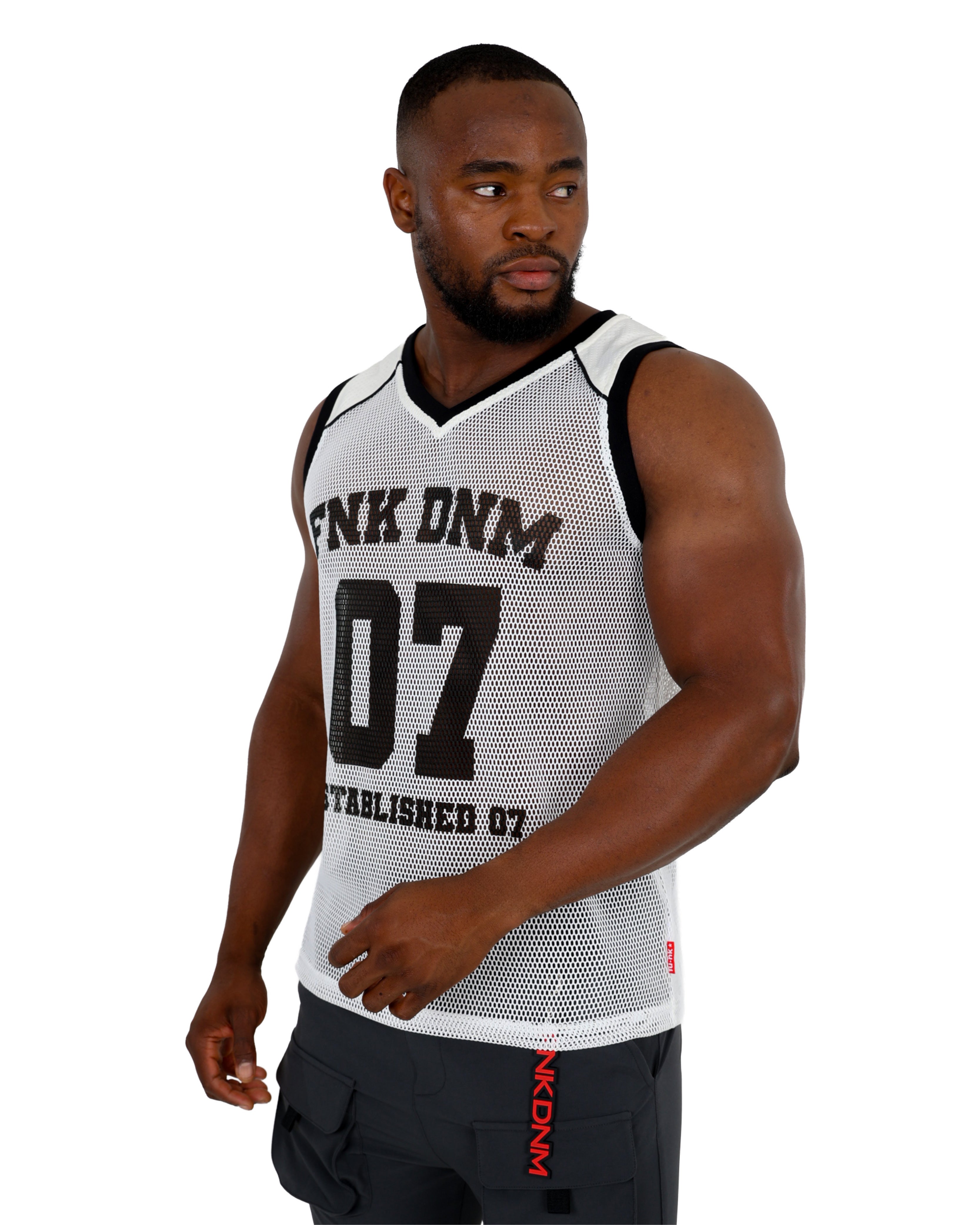 Funk DNM 07 White Sports Mesh Vest