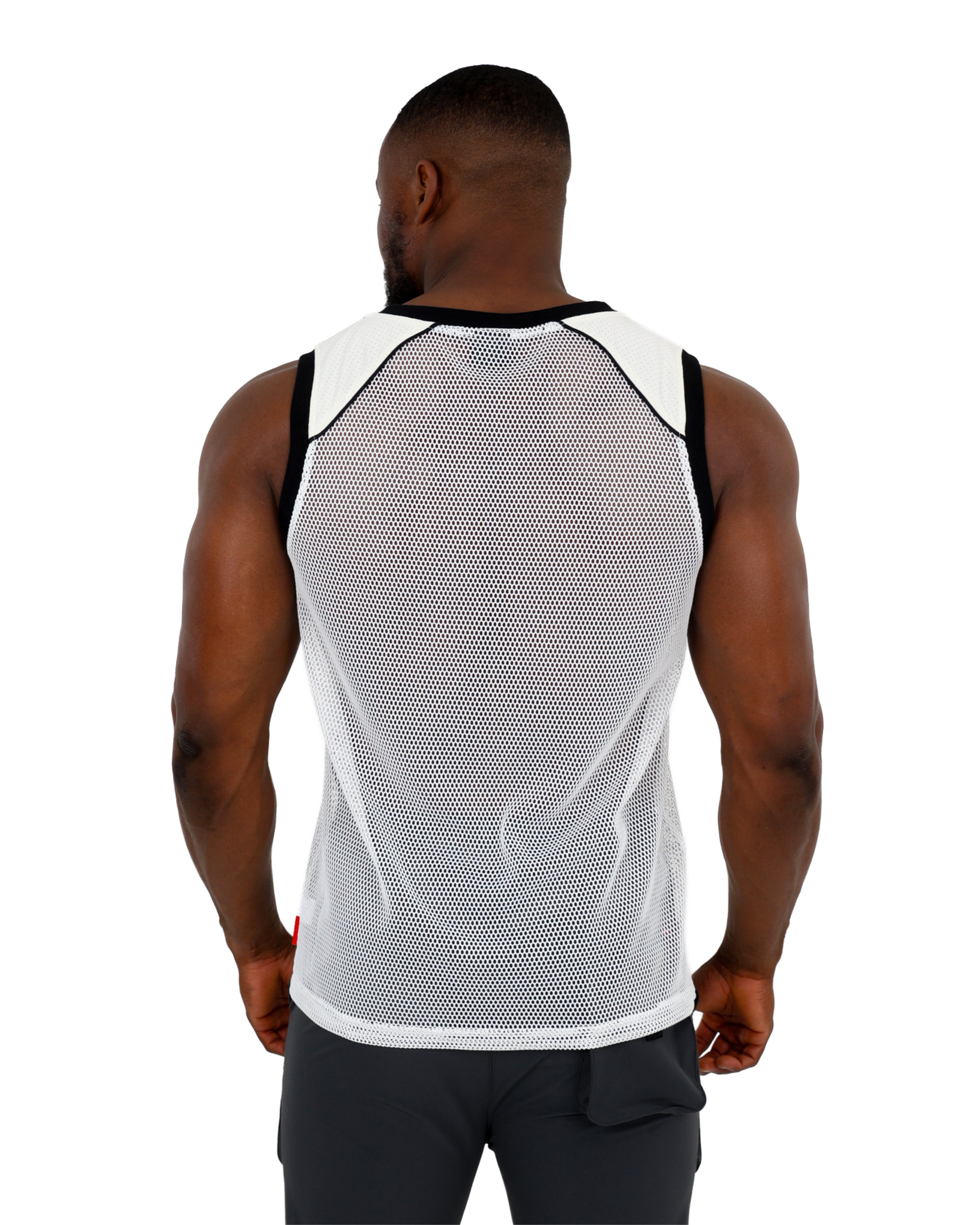 Funk DNM 07 White Sports Mesh Vest