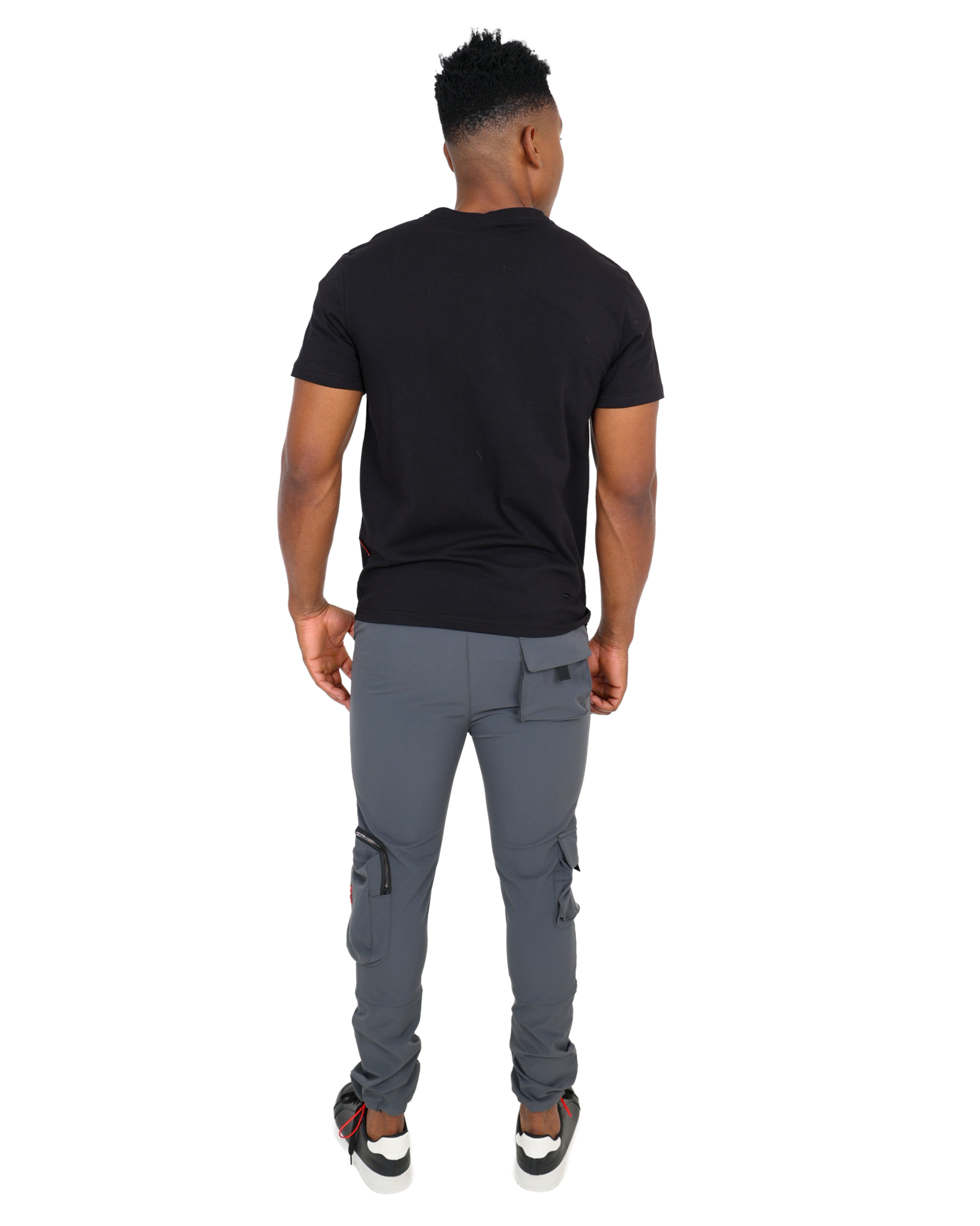 Short Sleeve Black Reinitialize Graphic T-Shirt