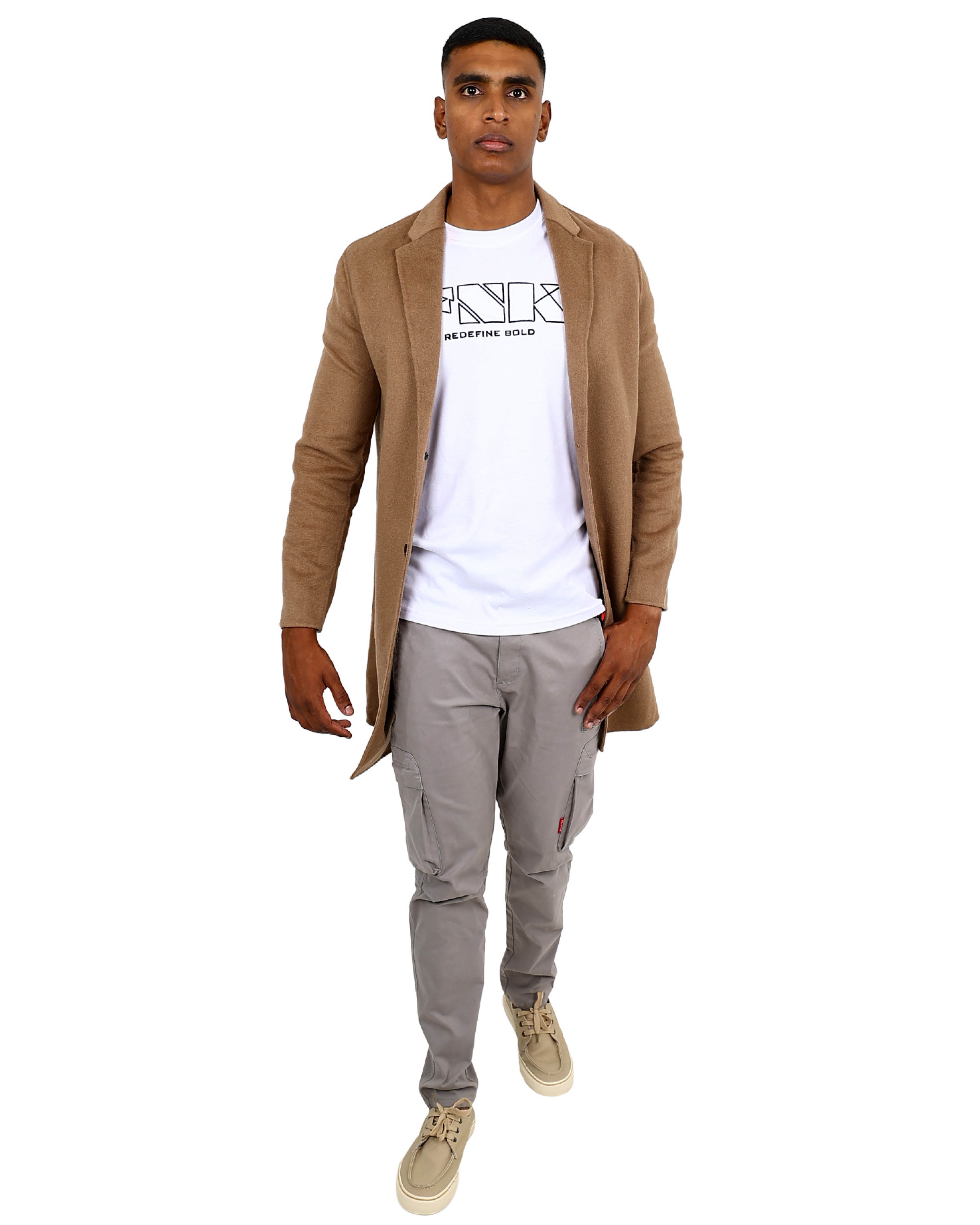 Funk Stone Longer Length Melton Jacket