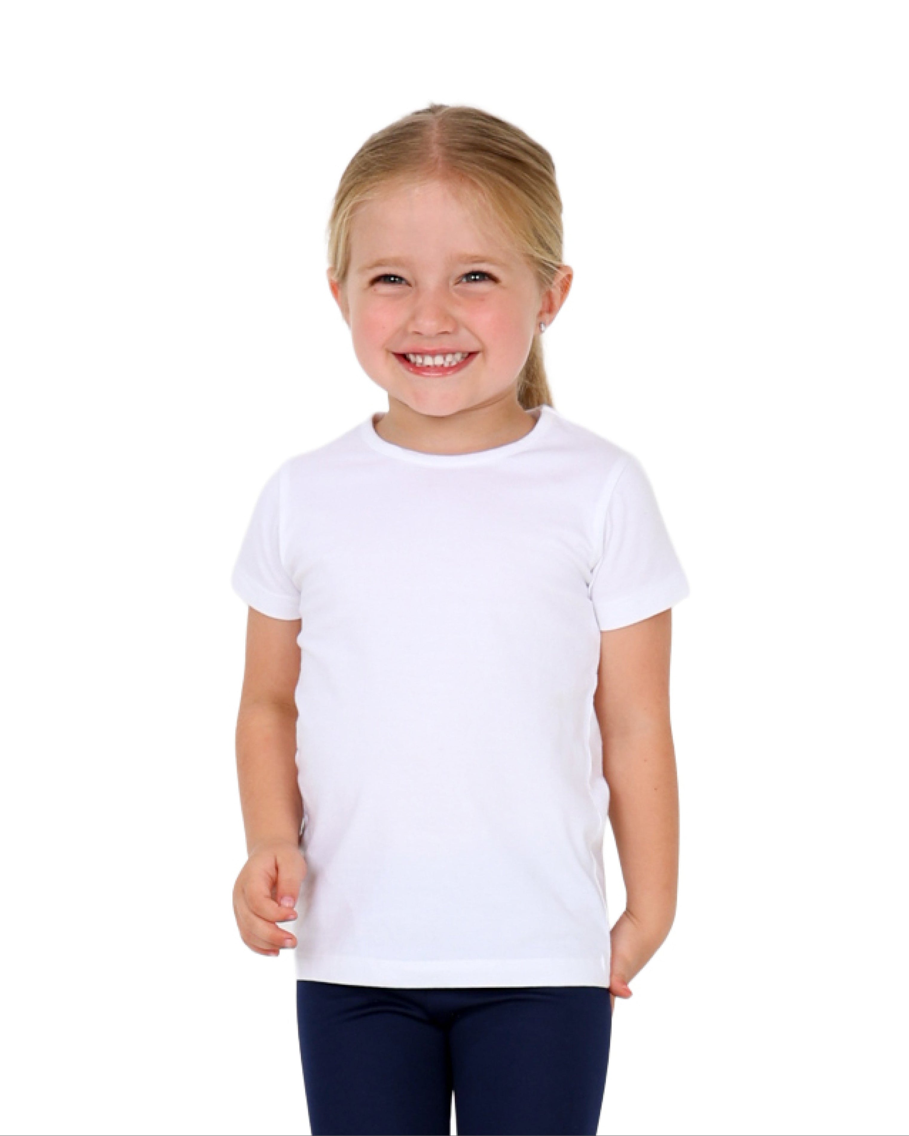 Short Sleeve Classic Cotton Lycra White T-Shirt