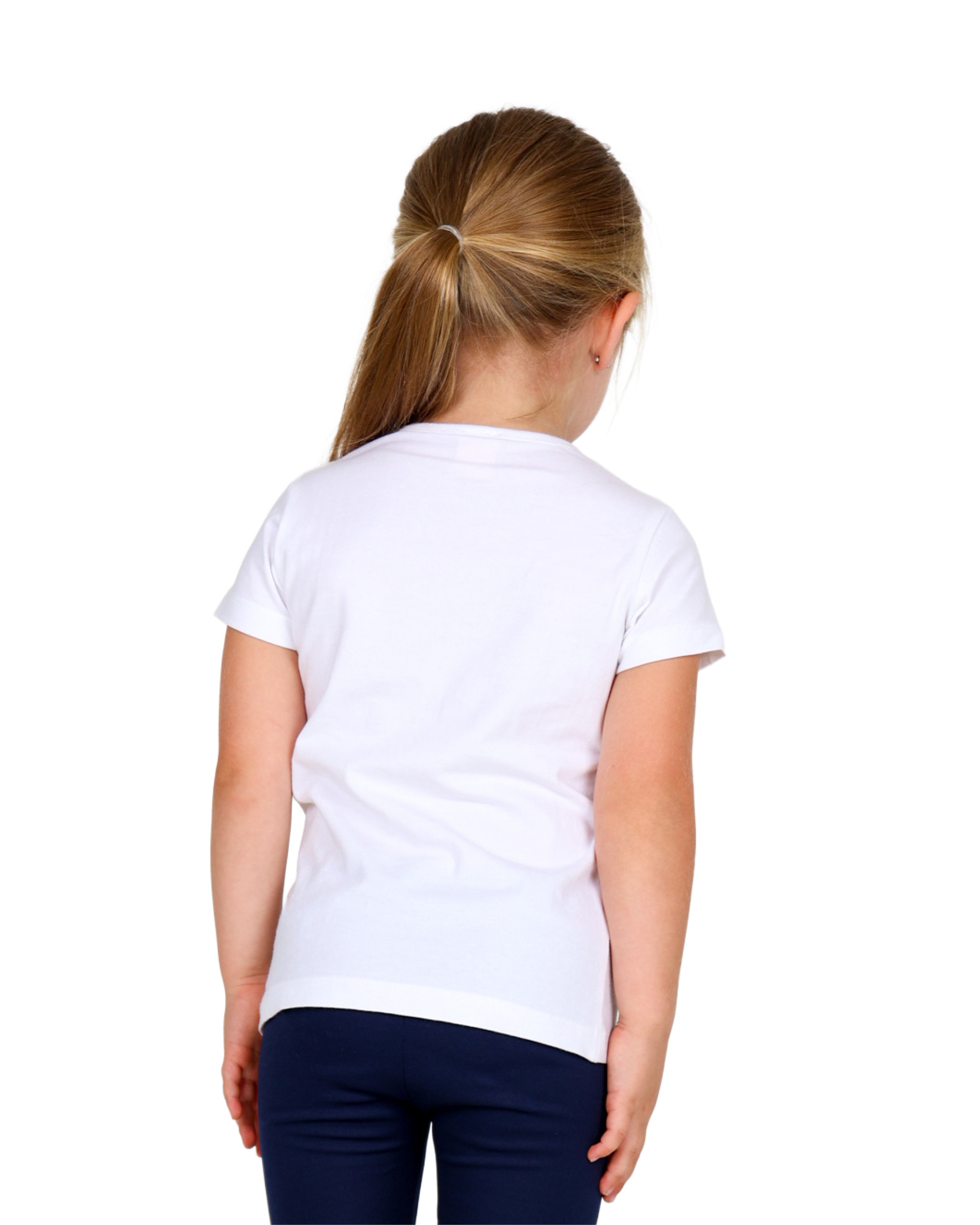Short Sleeve Classic Cotton Lycra White T-Shirt