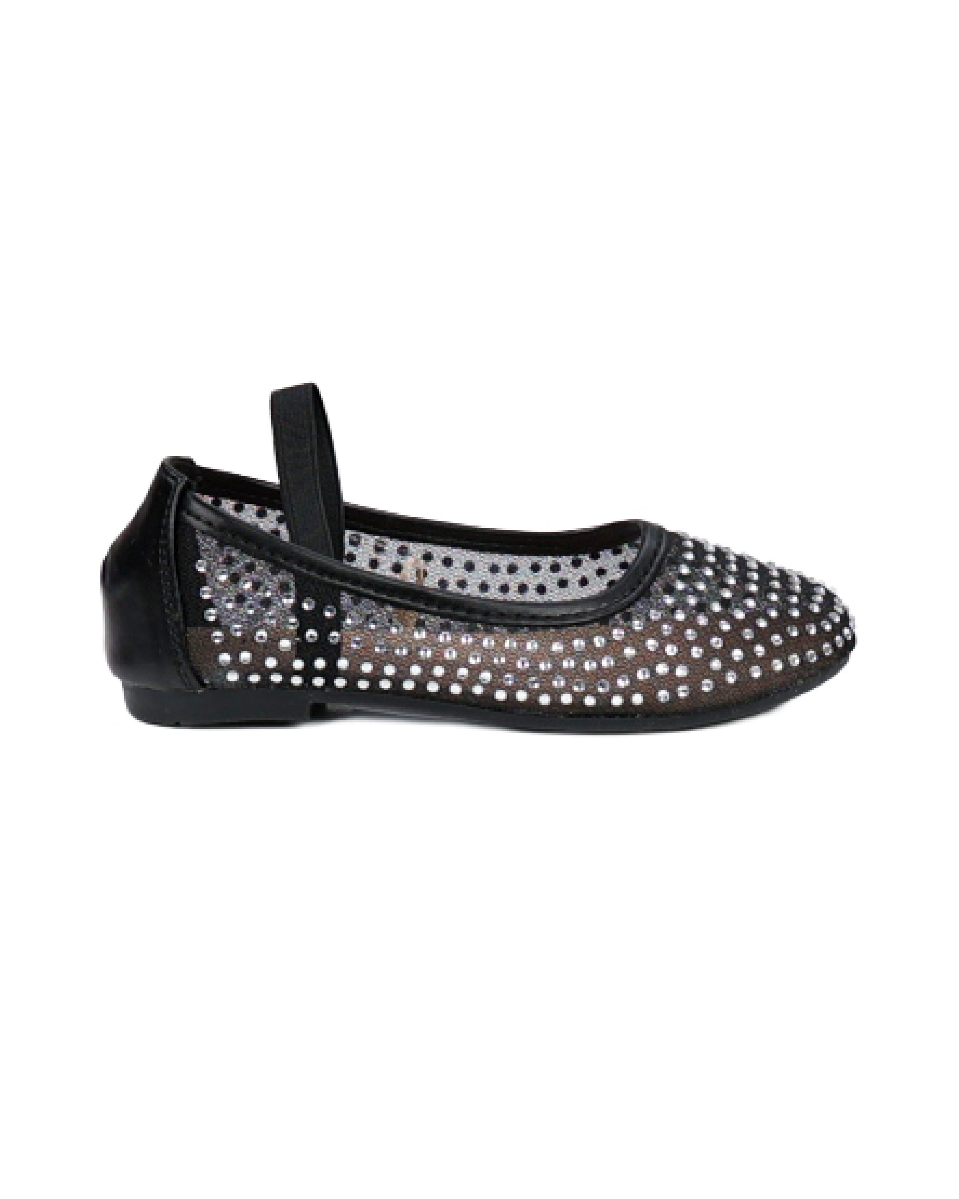Girls Rhinestone Embellished Pump